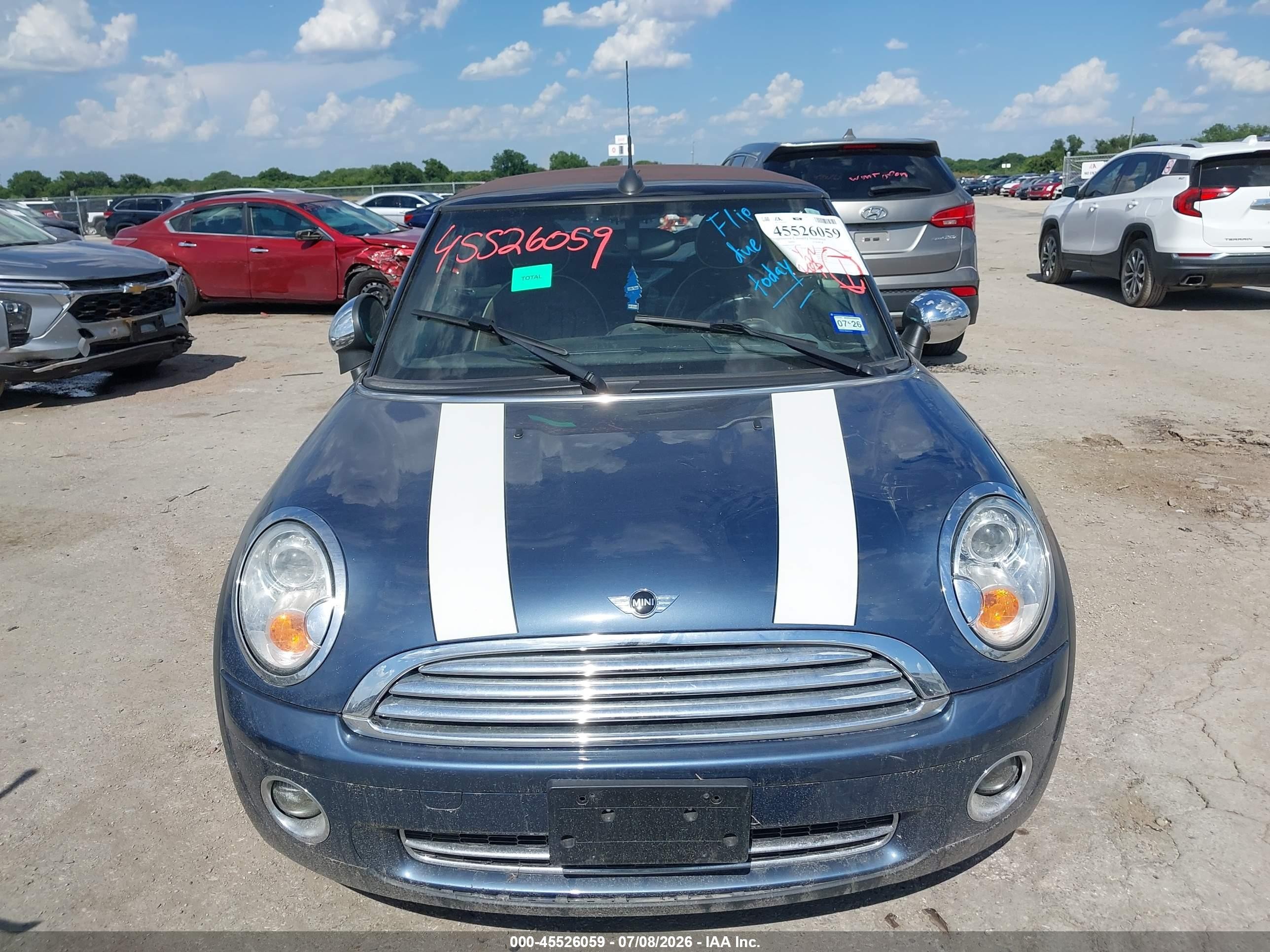 2009 Mini Cooper   Синий vin: WMWMR33579TU95046