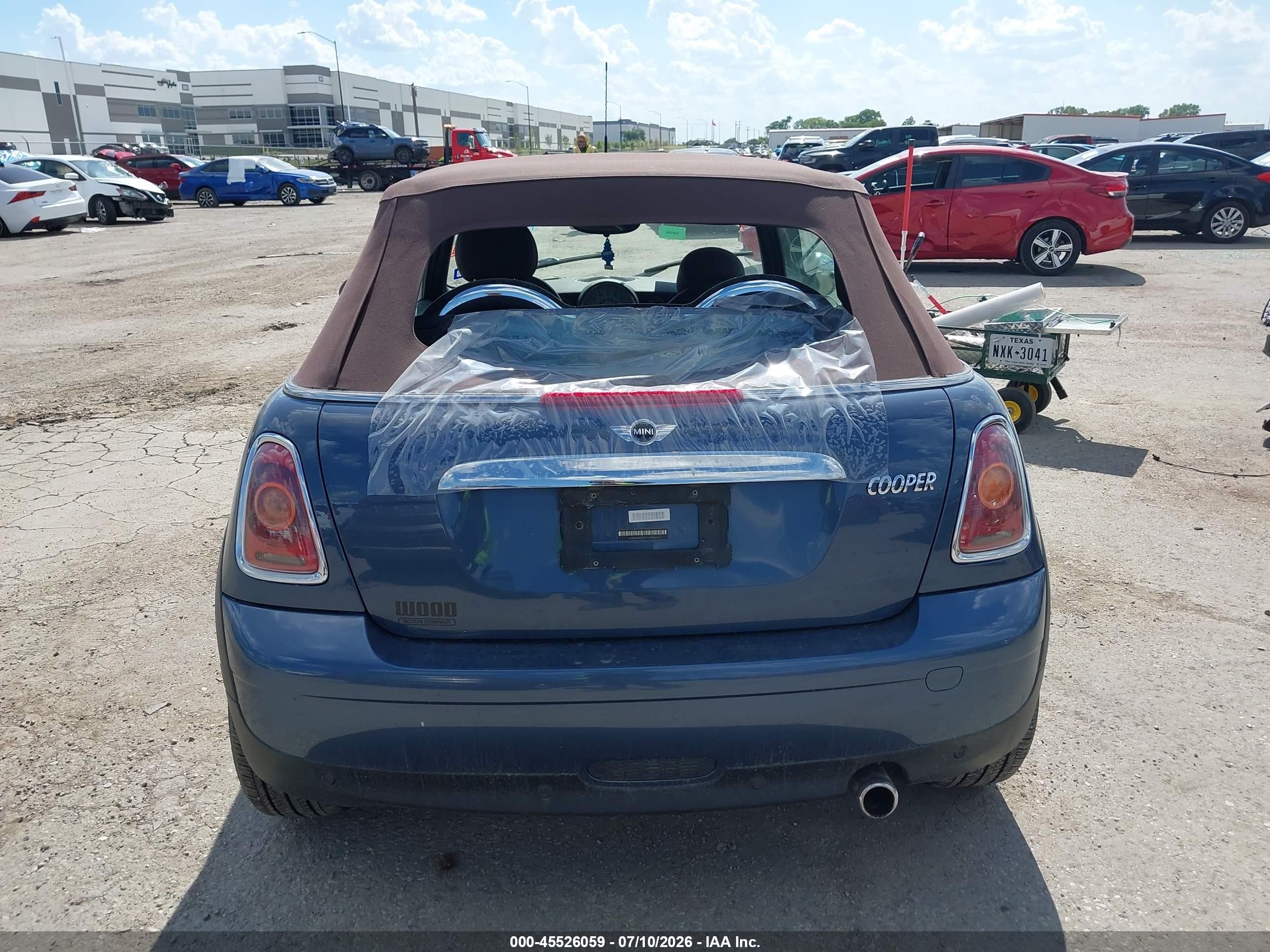 2009 Mini Cooper   Синий vin: WMWMR33579TU95046