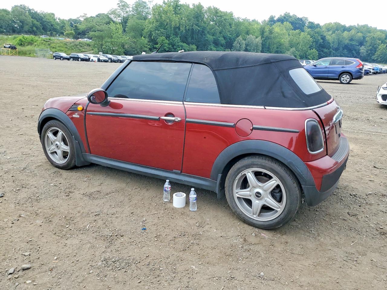 2010 Mini Cooper Maroon vin: WMWMR3C50ATZ19087