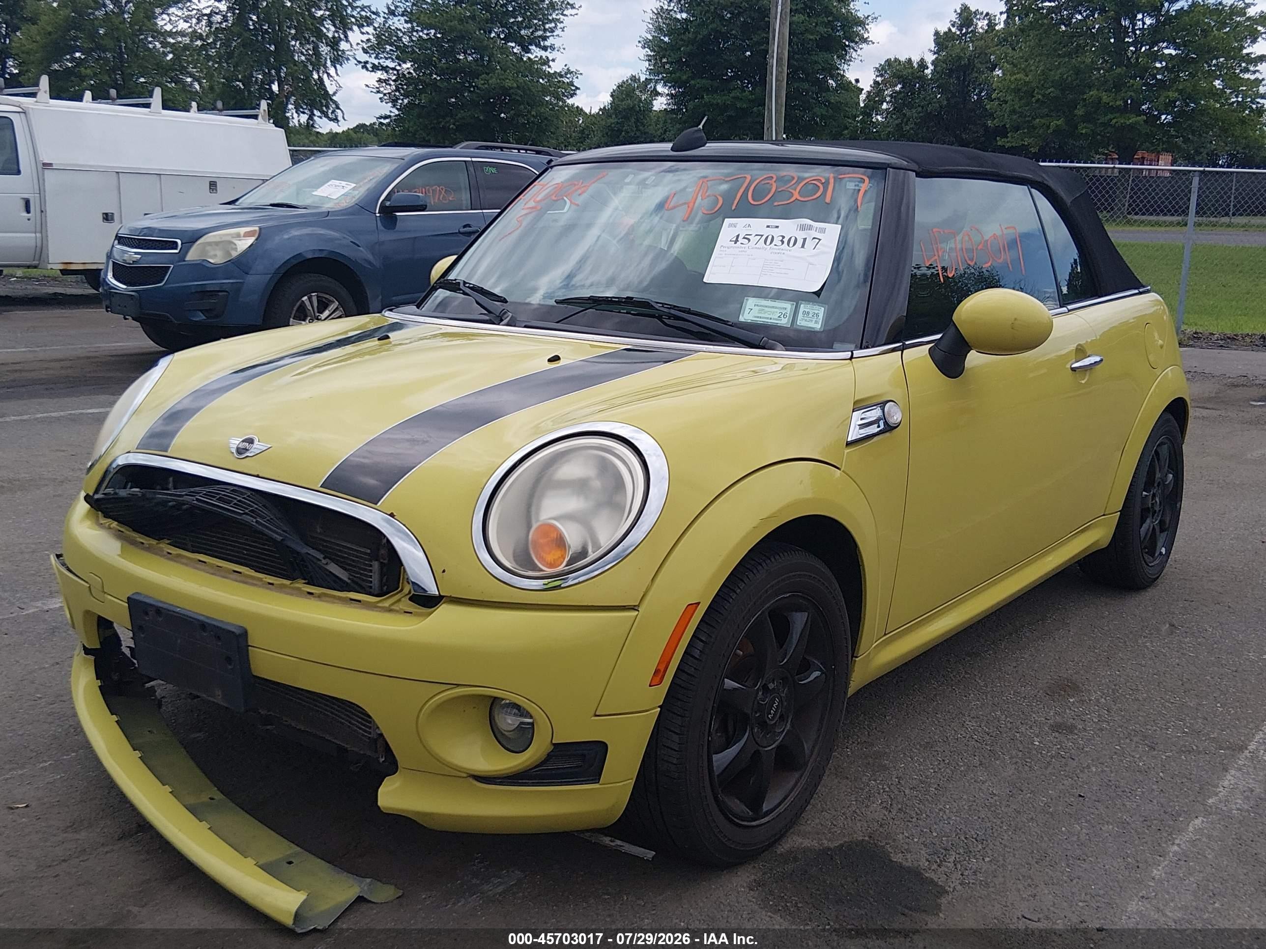 2010 Mini Cooper Green vin: WMWMR3C51ATZ19678