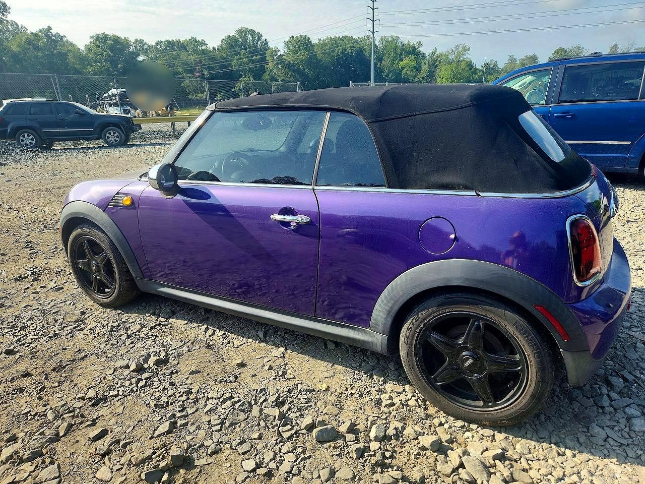 2010 Mini Cooper Purple vin: WMWMR3C56ATZ18901
