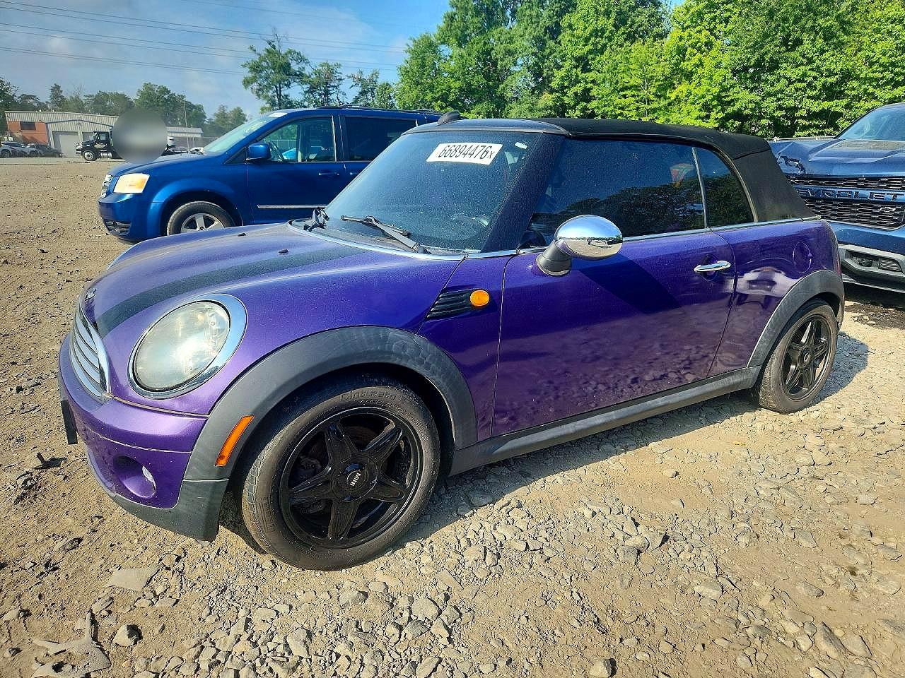 2010 Mini Cooper Purple vin: WMWMR3C56ATZ18901