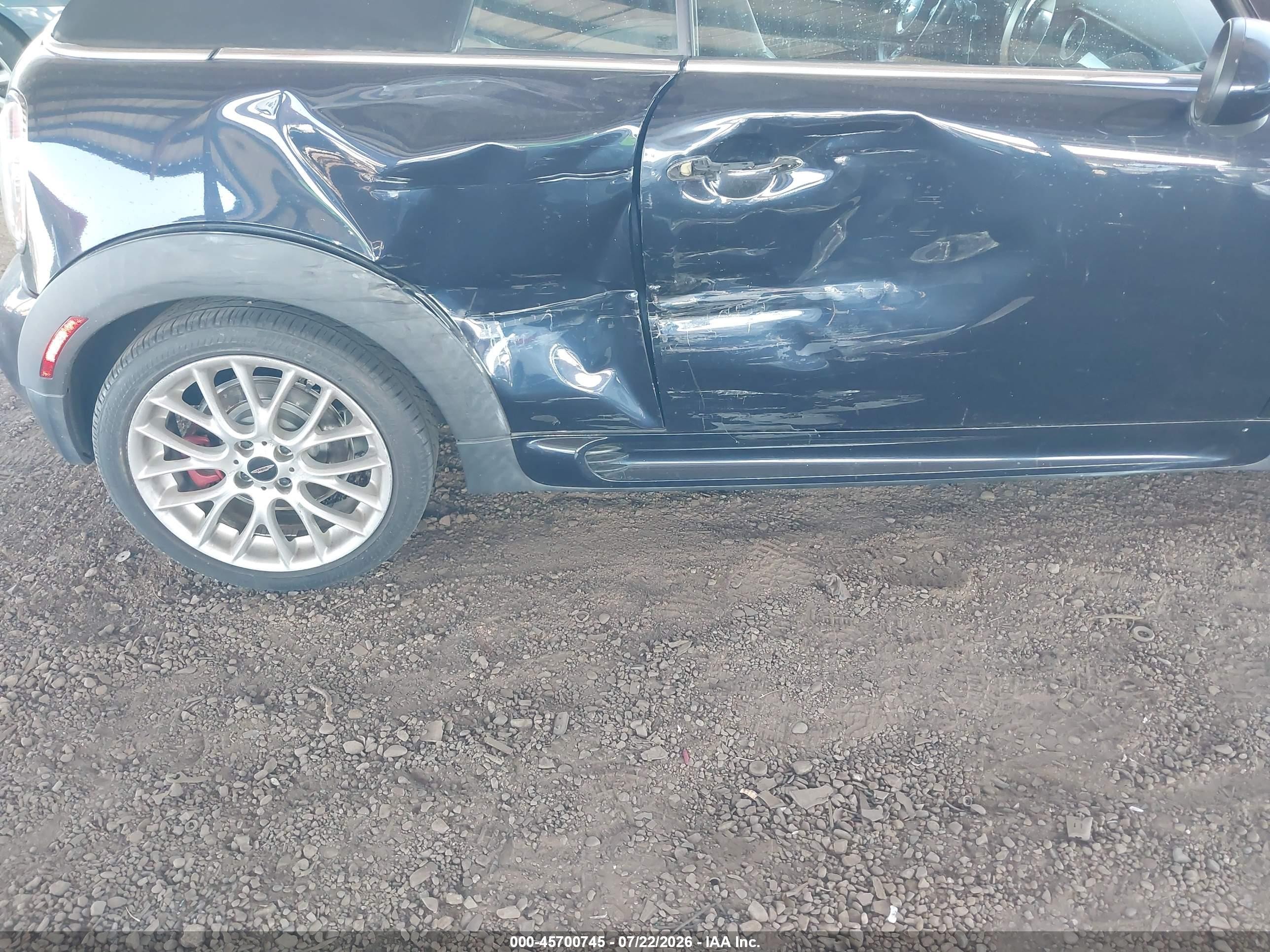 2013 Mini Convertible John Cooper Works Синий vin: WMWMR9C51DT499413
