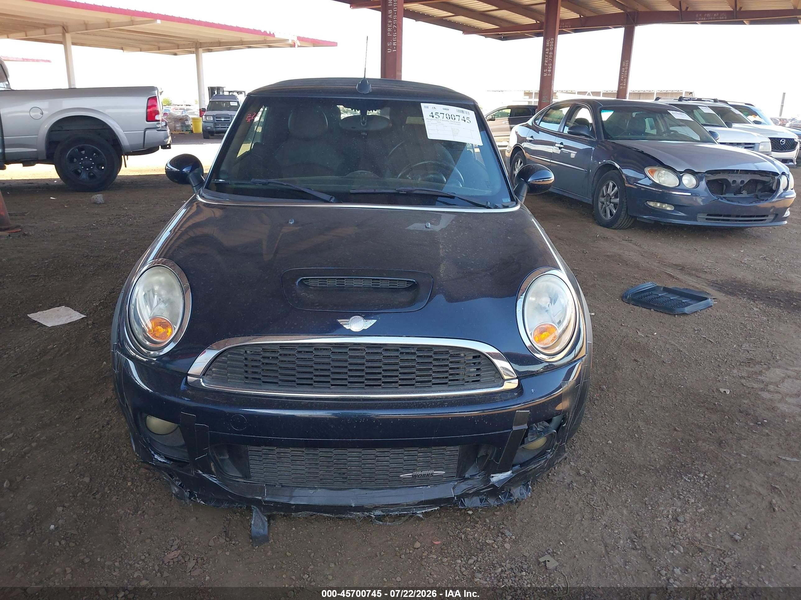 2013 Mini Convertible John Cooper Works Синий vin: WMWMR9C51DT499413