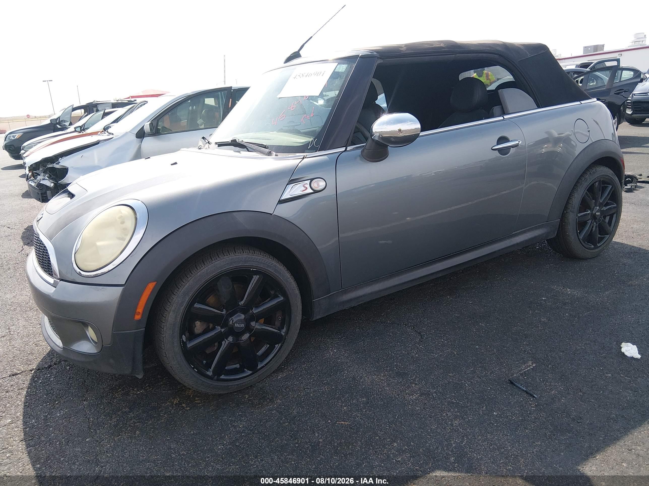 2009 Mini Cooper S   Gray vin: WMWMS33569TY50244