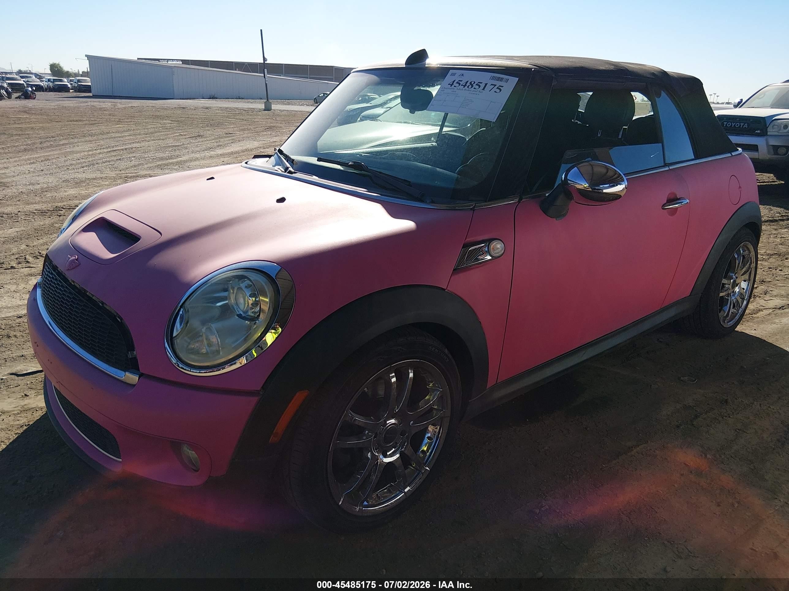 2009 Mini Cooper S   Pink vin: WMWMS33579TG89356