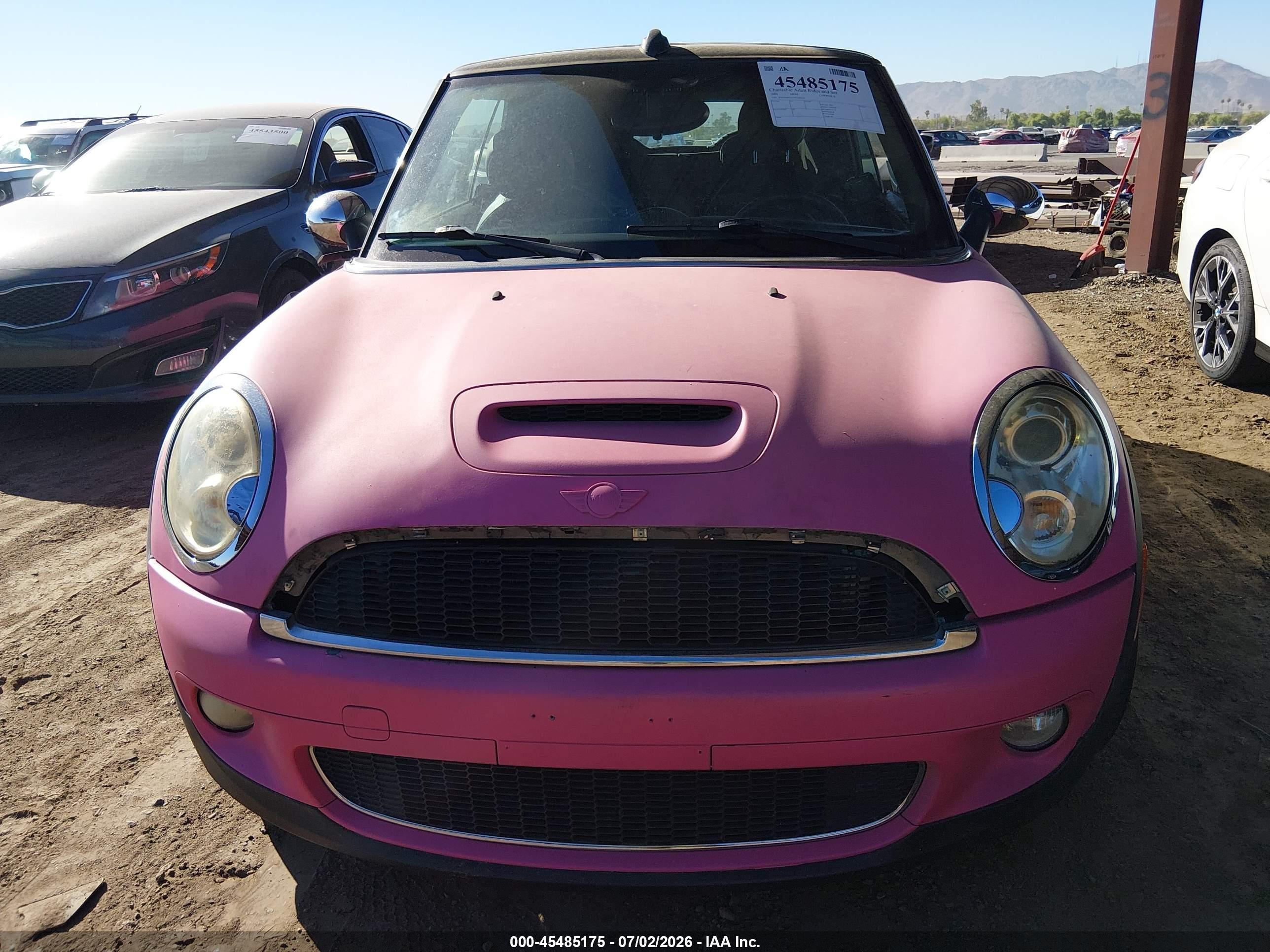 2009 Mini Cooper S   Pink vin: WMWMS33579TG89356