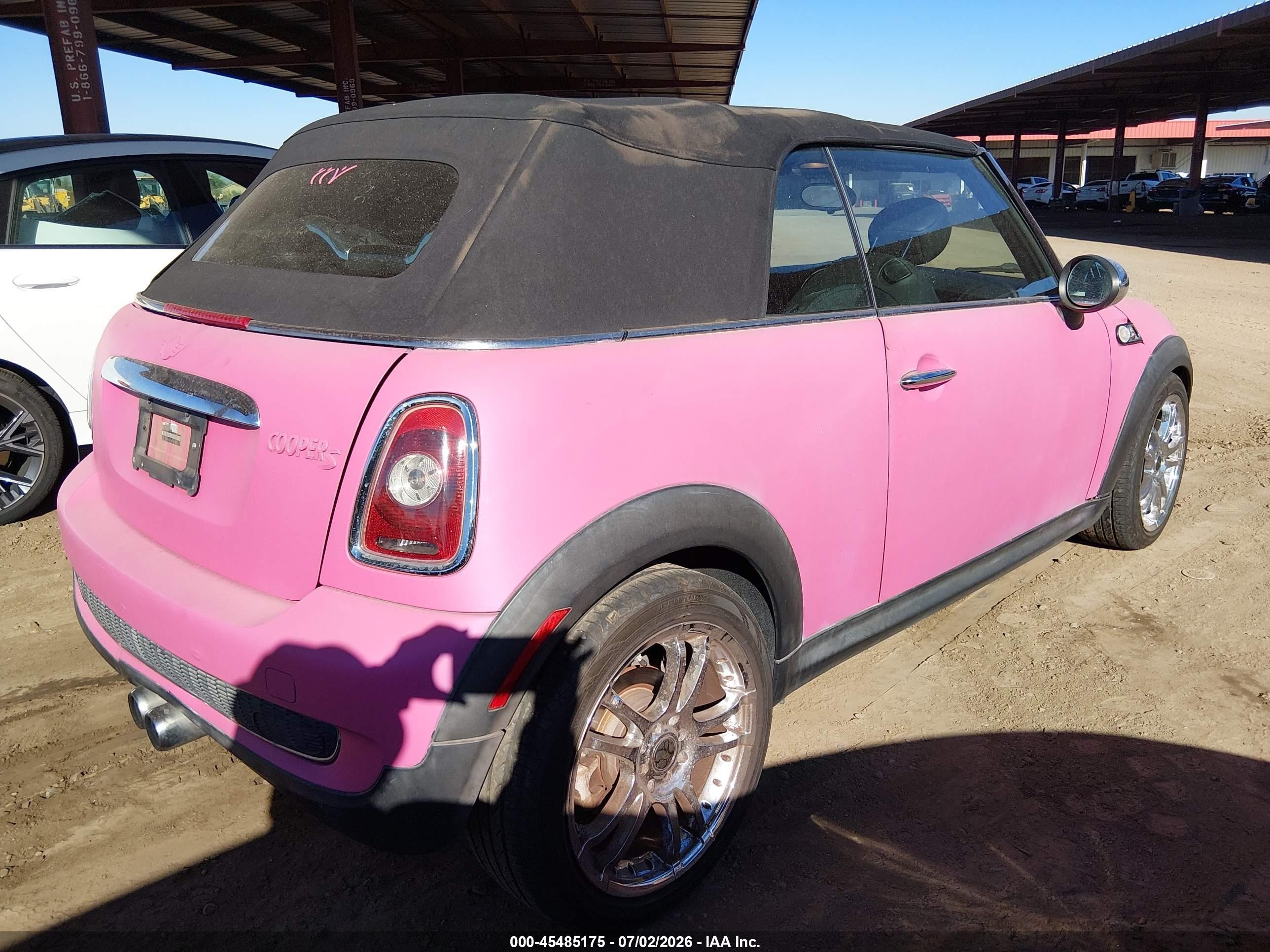 2009 Mini Cooper S   Pink vin: WMWMS33579TG89356