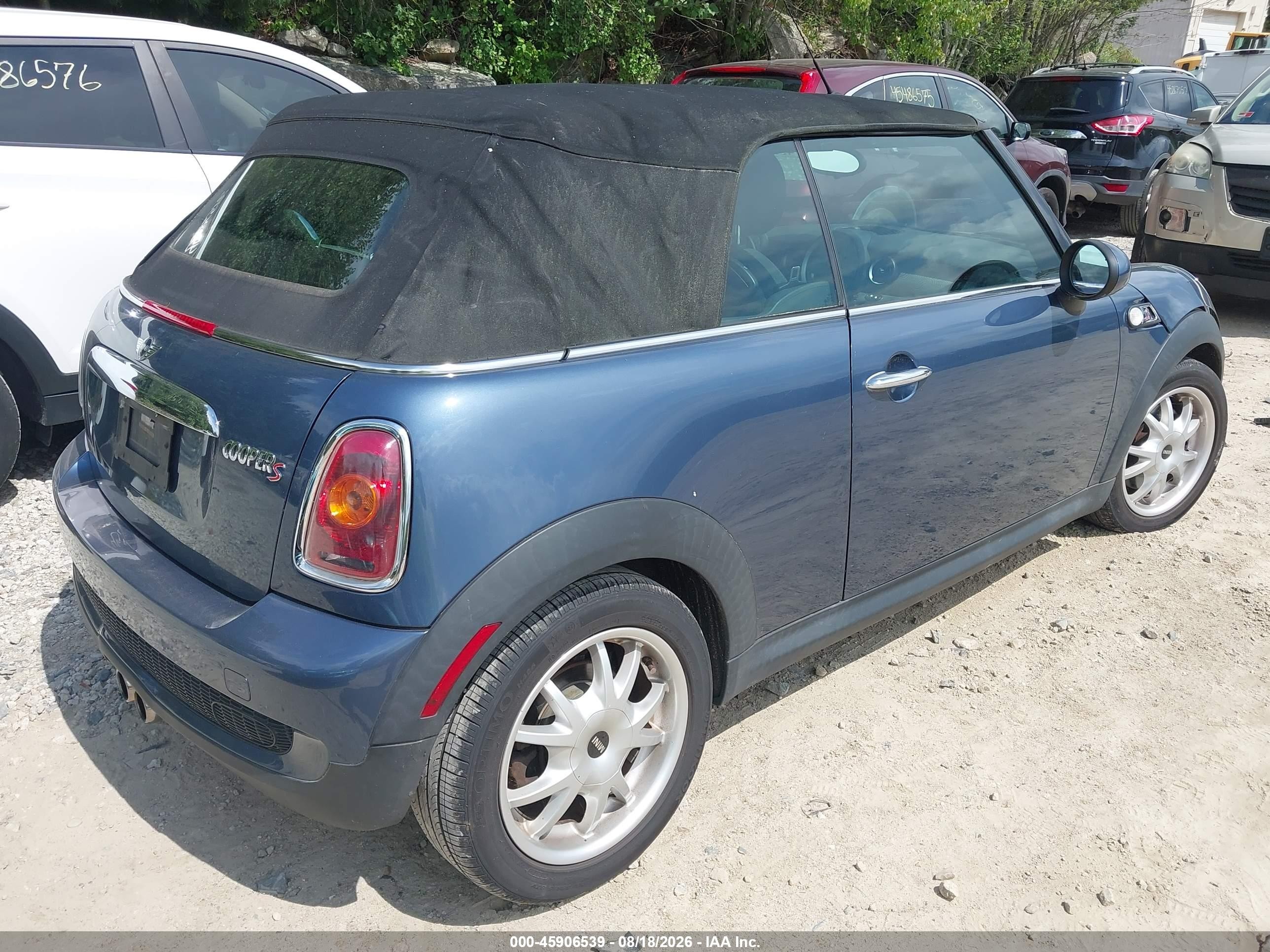 2010 Mini Cooper S   Синий vin: WMWMS3C50ATY50860