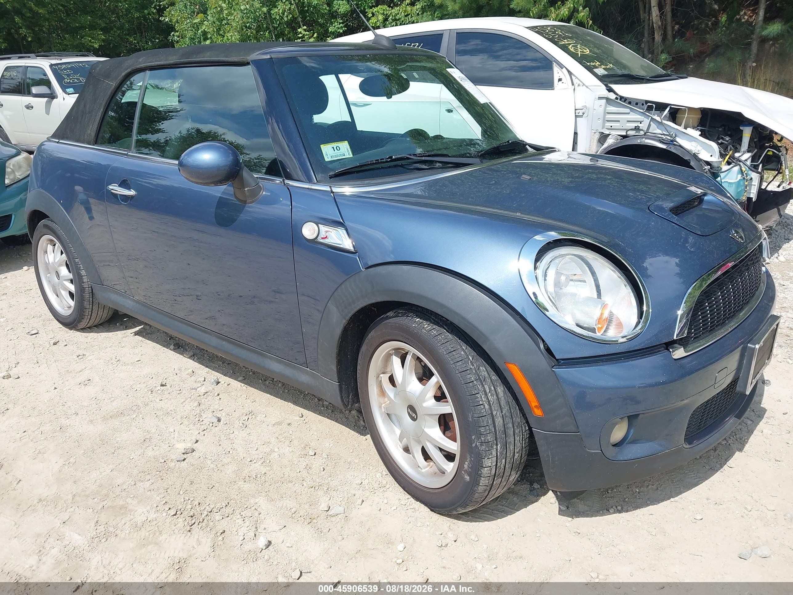 2010 Mini Cooper S   Синий vin: WMWMS3C50ATY50860