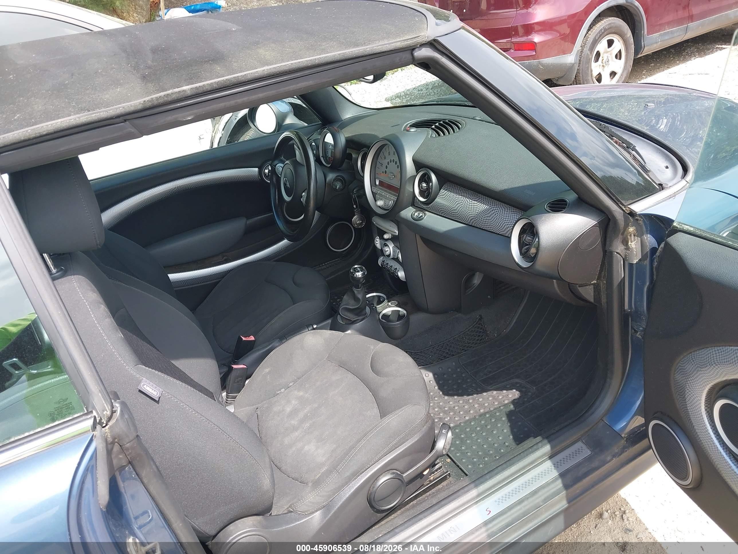 2010 Mini Cooper S   Синий vin: WMWMS3C50ATY50860