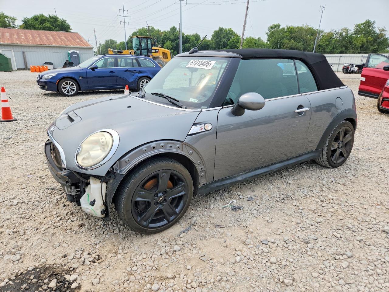 2010 Mini Cooper S Gray vin: WMWMS3C58ATY50623