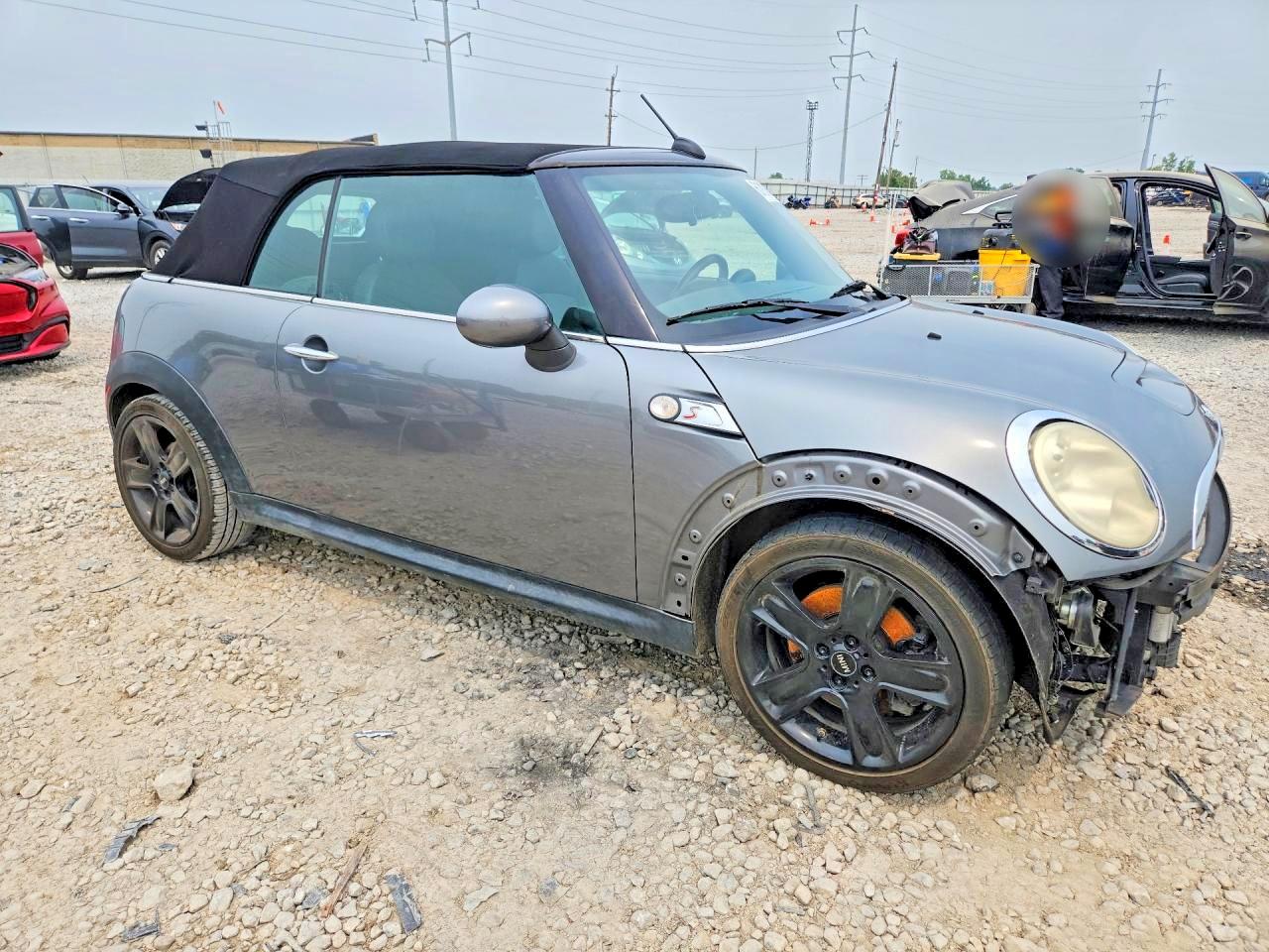 2010 Mini Cooper S Серый vin: WMWMS3C58ATY50623