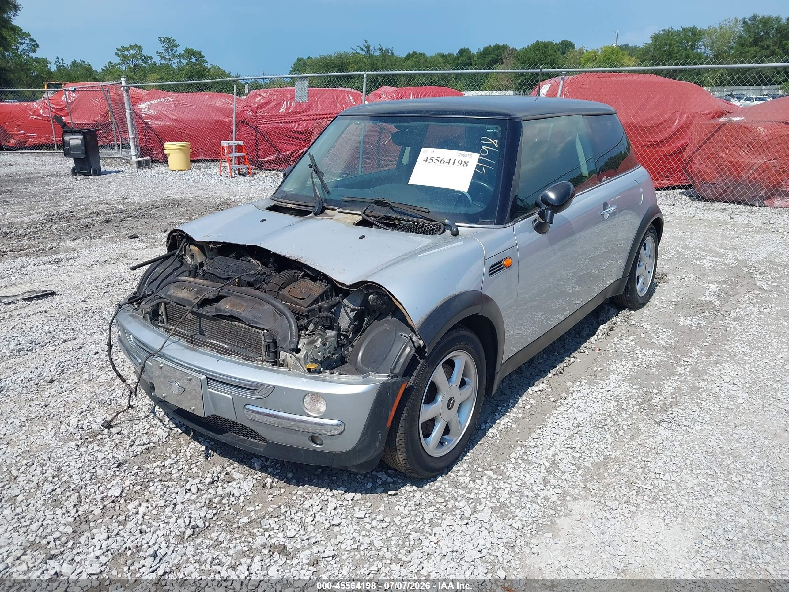 2004 Mini Cooper   Blue vin: WMWRC33404TC54519