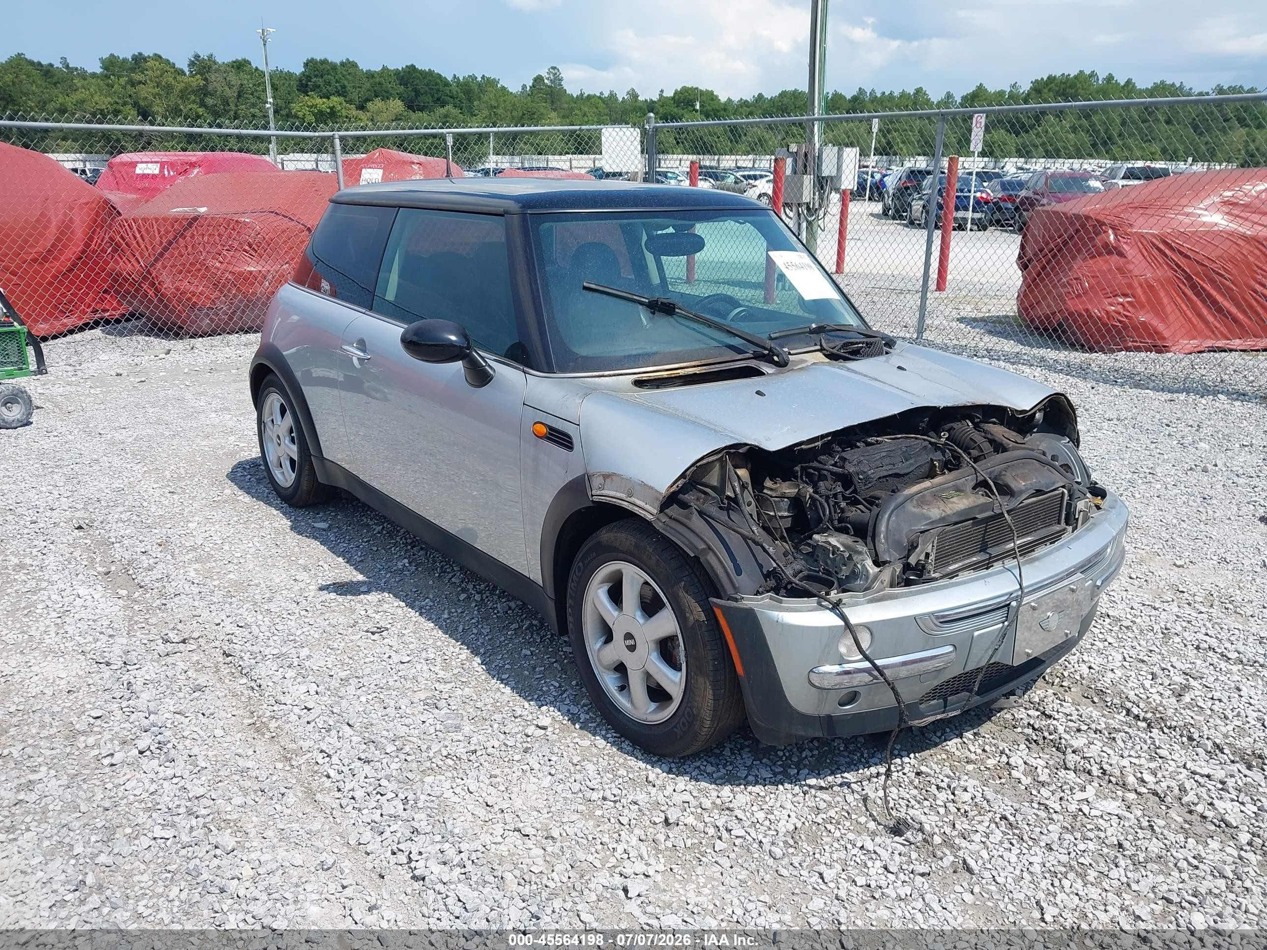 2004 Mini Cooper   Blue vin: WMWRC33404TC54519