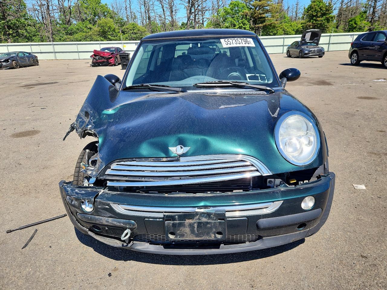 2003 Mini Cooper Green vin: WMWRC33413TC44094