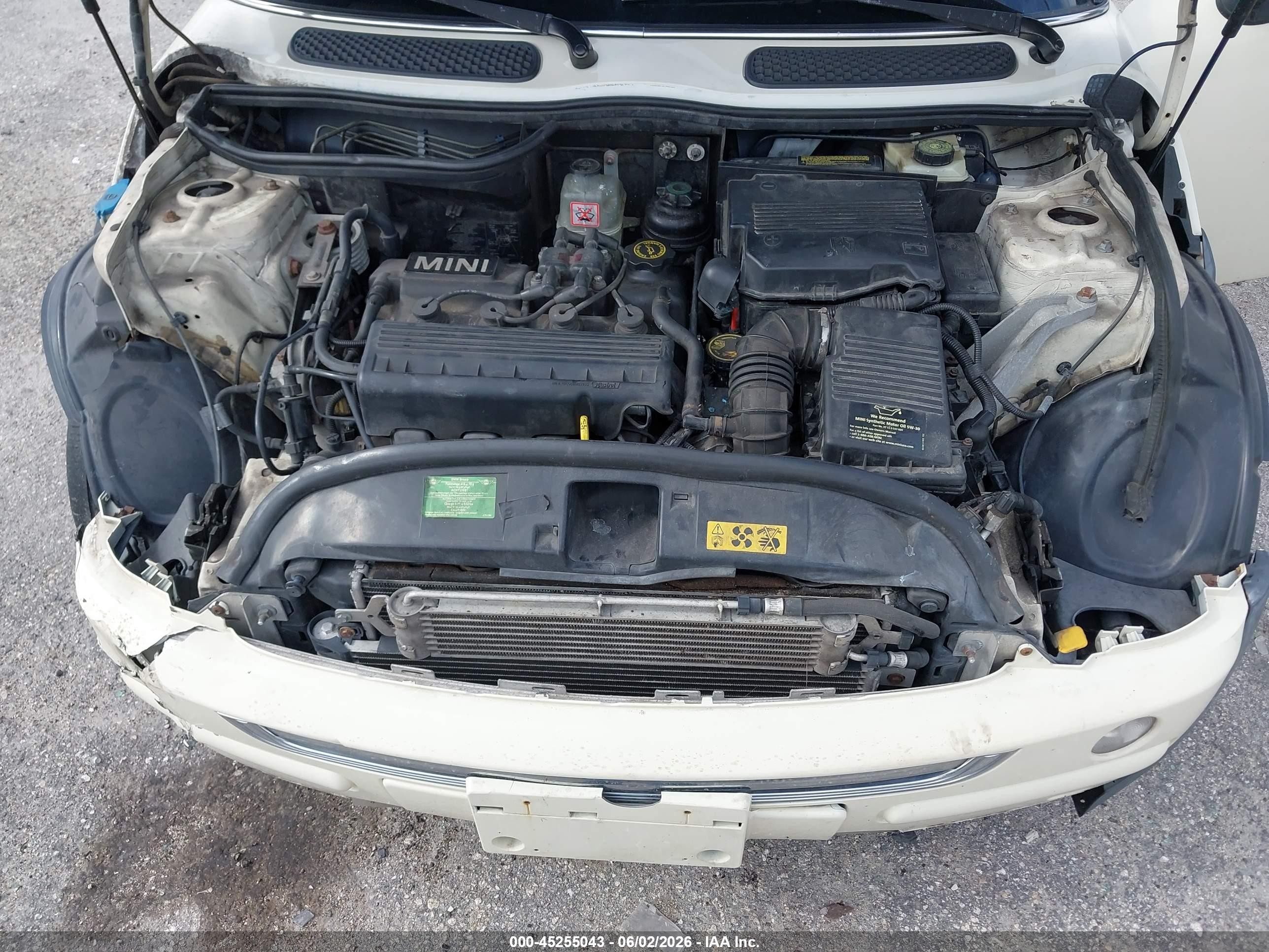 2003 Mini Cooper   Cream vin: WMWRC33423TE16701