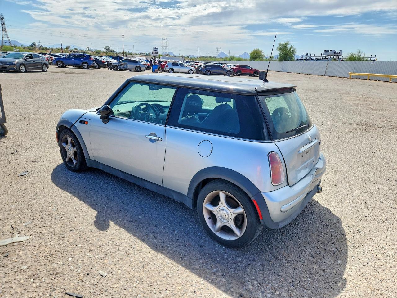 2003 Mini Cooper Silver vin: WMWRC33423TE19873