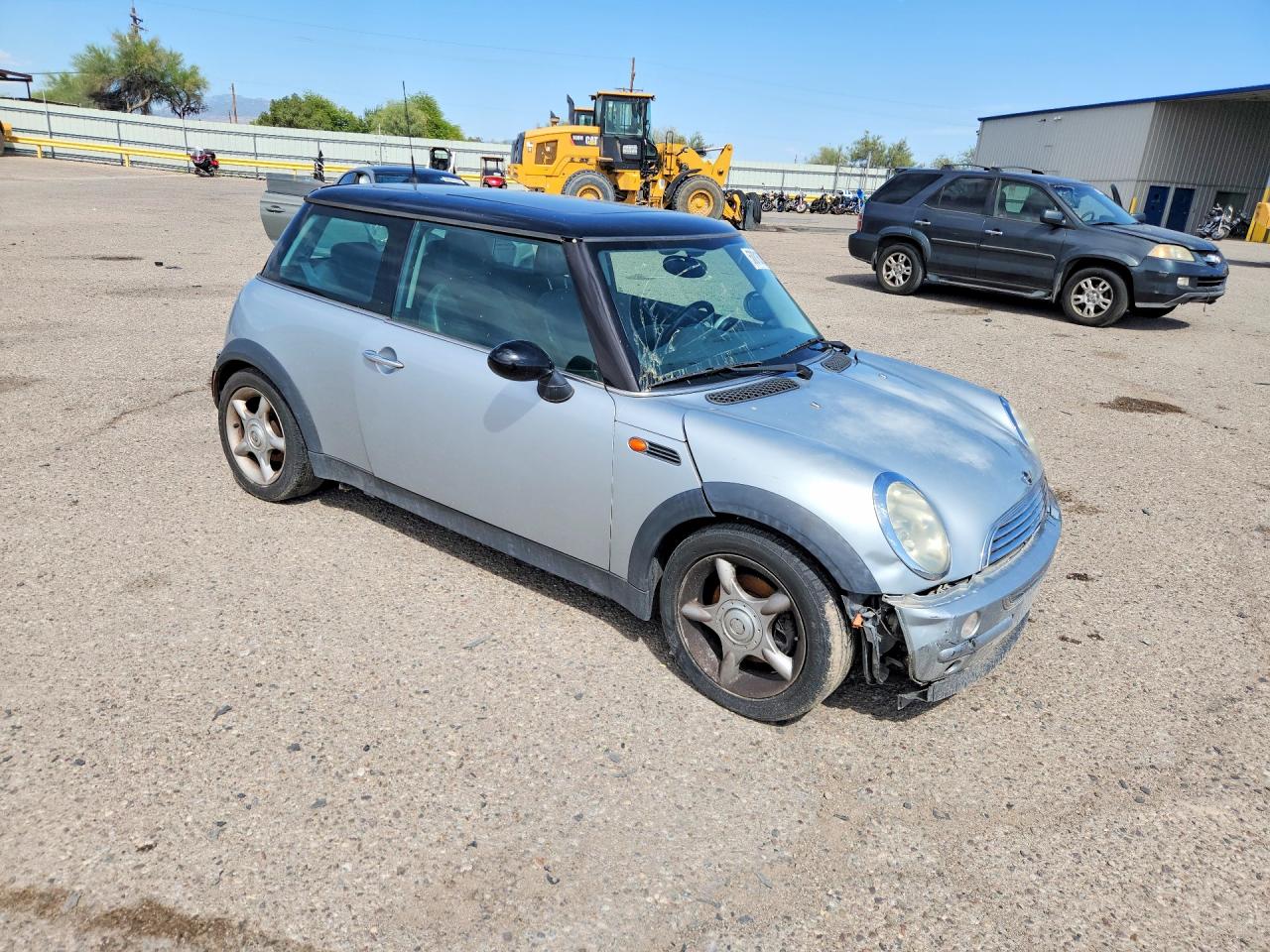 2003 Mini Cooper Silver vin: WMWRC33423TE19873