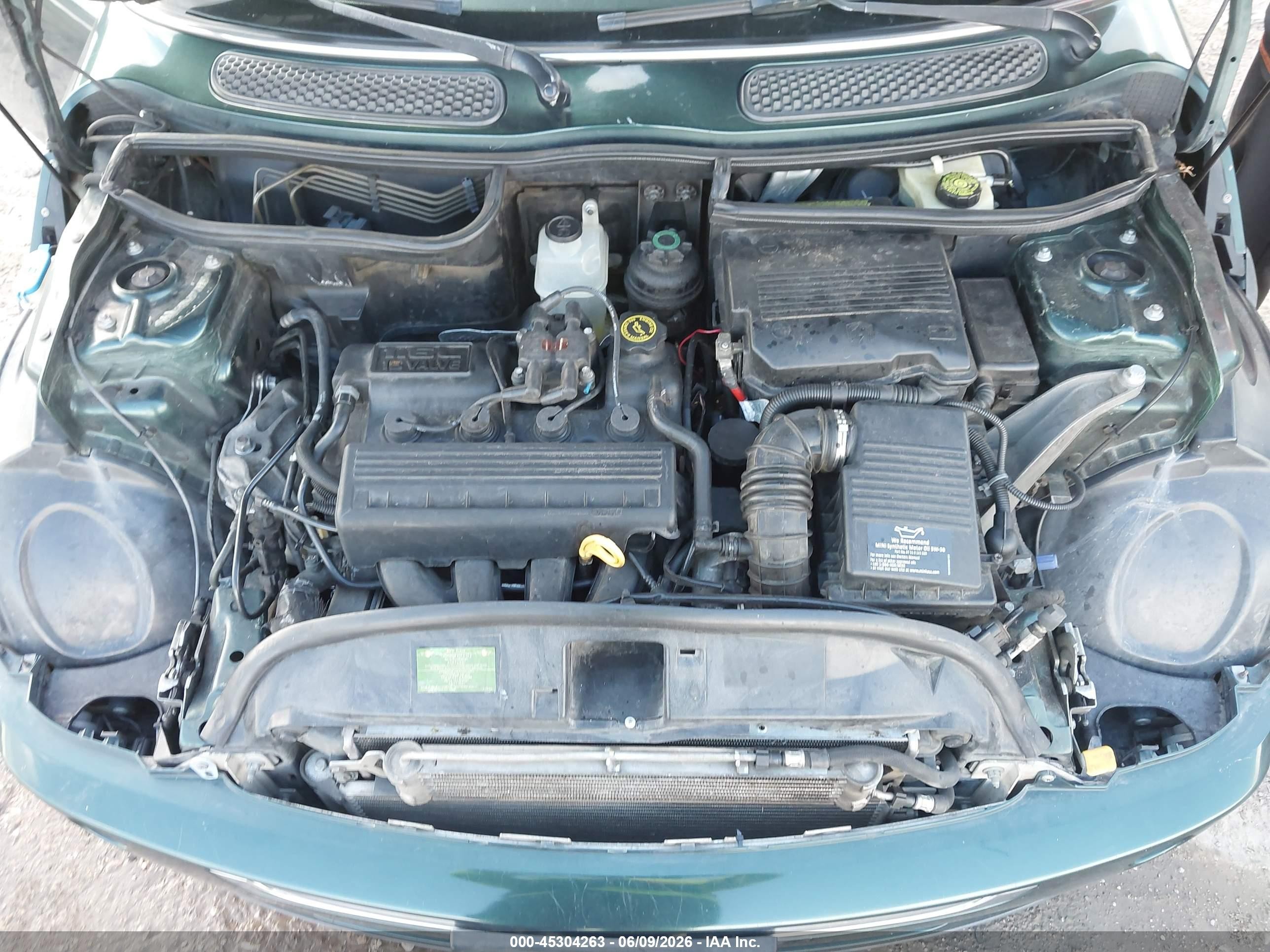 2005 Mini Cooper   Green vin: WMWRC33425TJ63850