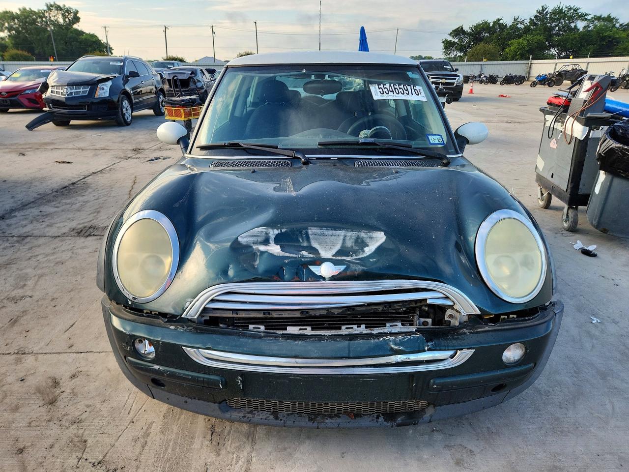 2003 Mini Cooper Green vin: WMWRC33443TJ50921