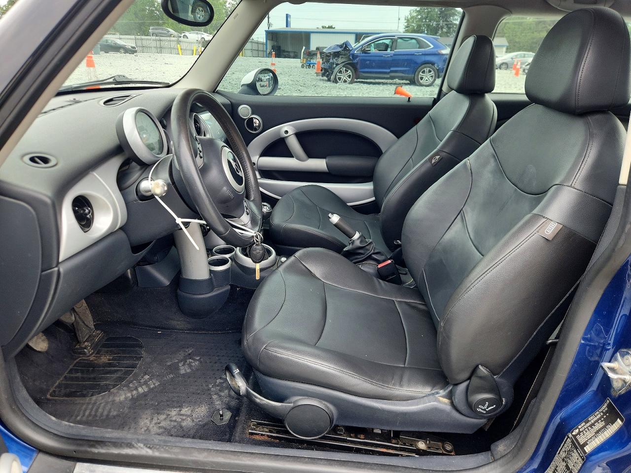 2003 Mini Cooper Base Blue vin: WMWRC33483TC41063