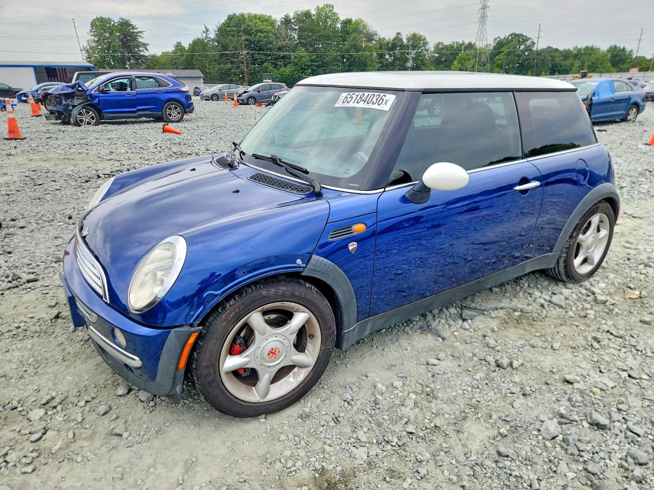 2003 Mini Cooper Base Синий vin: WMWRC33483TC41063