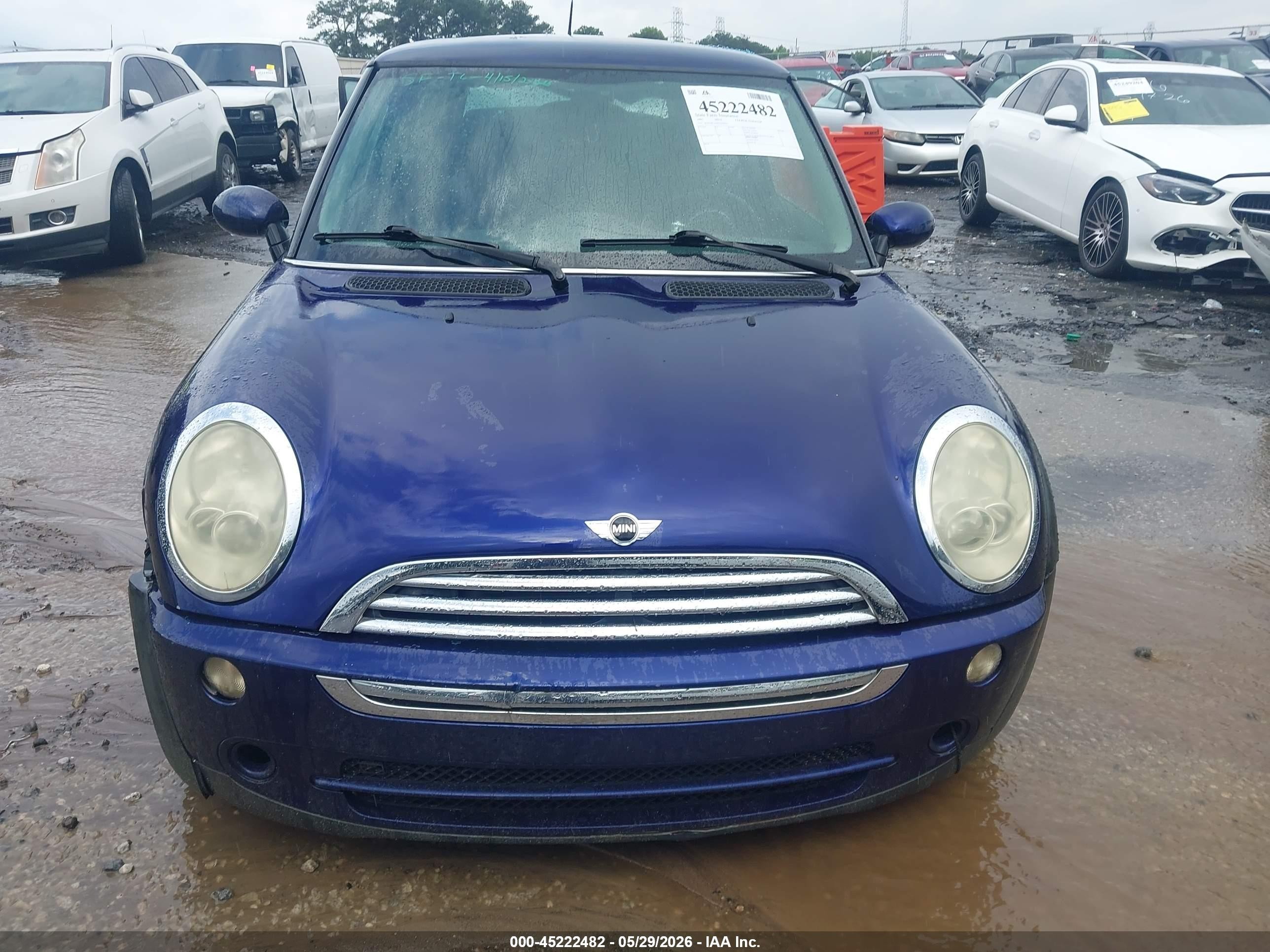 2005 Mini Cooper   Blue vin: WMWRC33485TJ66025