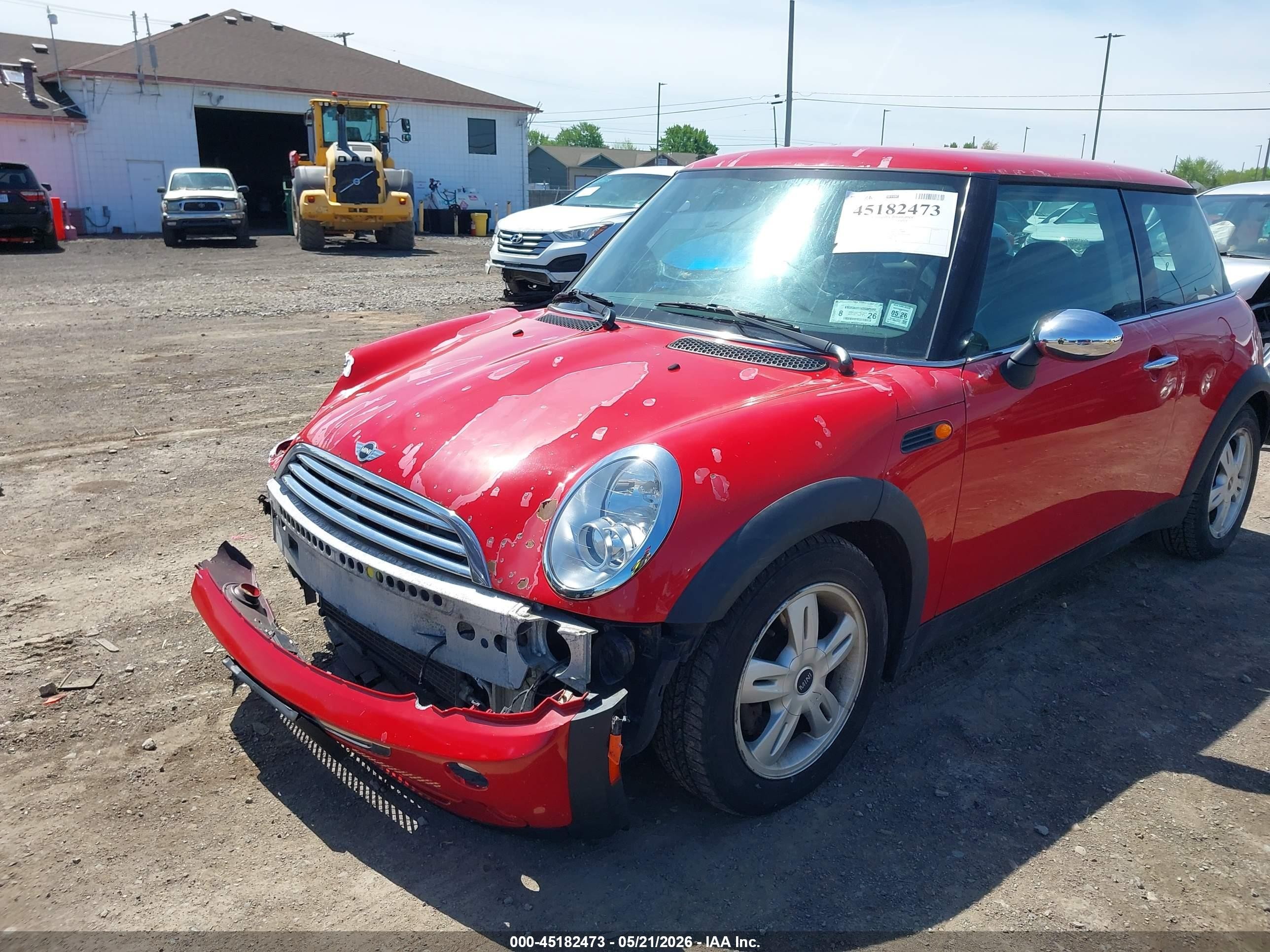 2006 Mini Cooper   Red vin: WMWRC33516TK17889