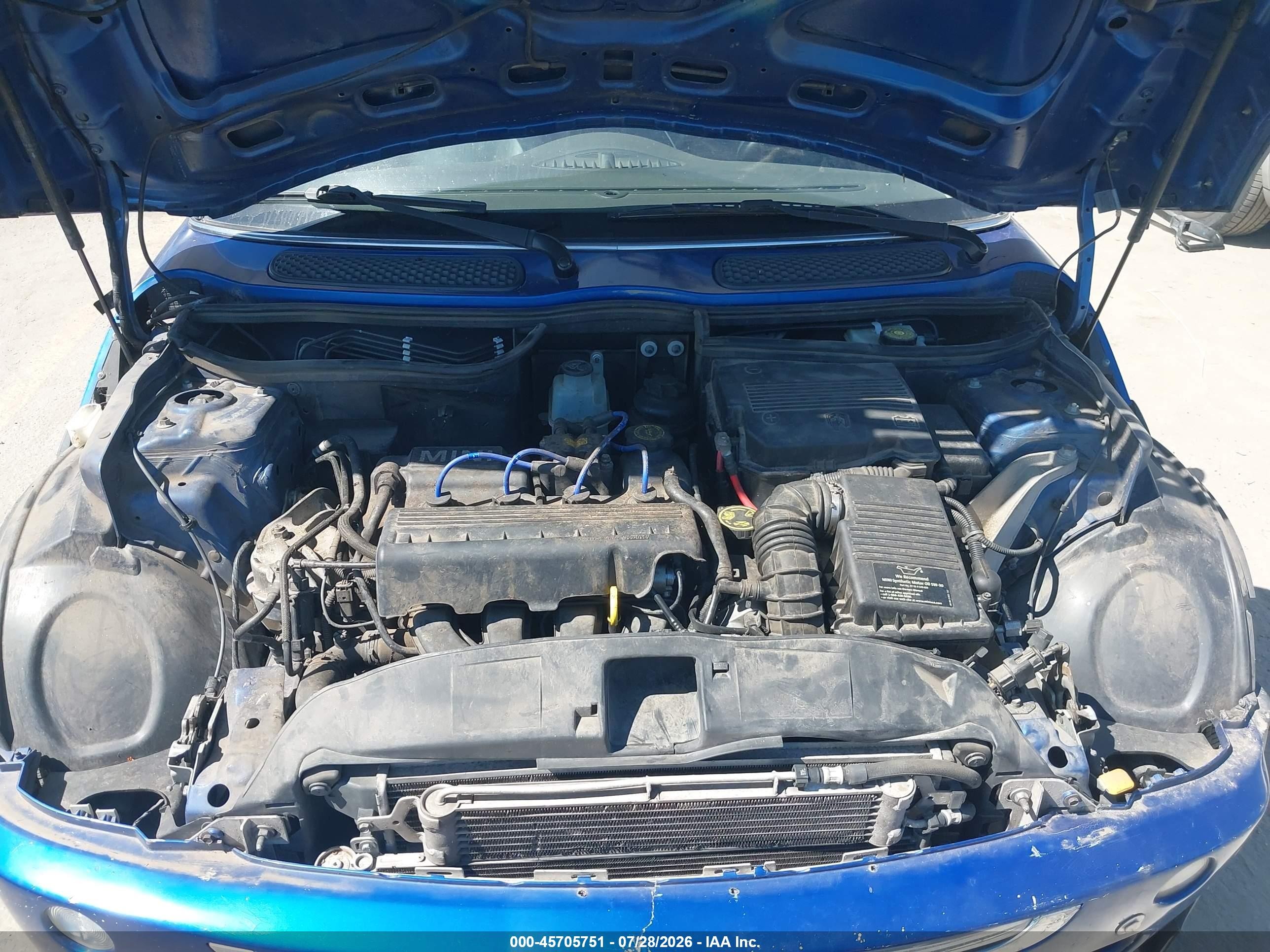 2005 Mini Cooper   Blue vin: WMWRC33525TJ73271
