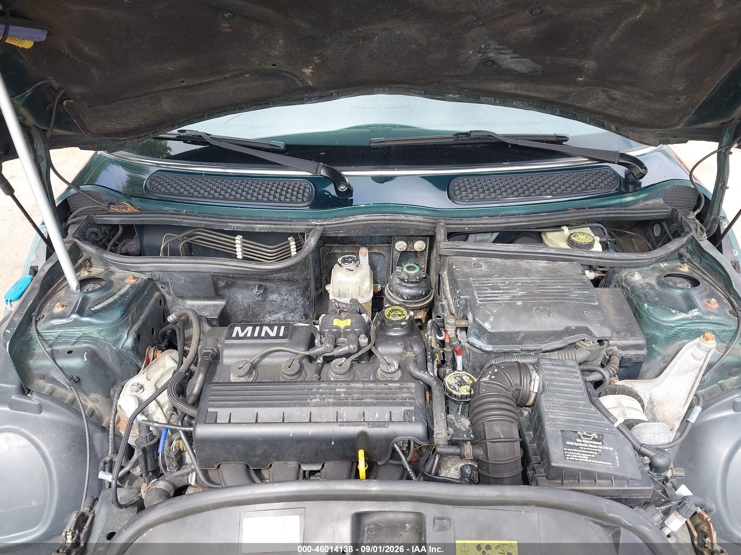 2006 Mini Cooper   Green vin: WMWRC33536TK65684