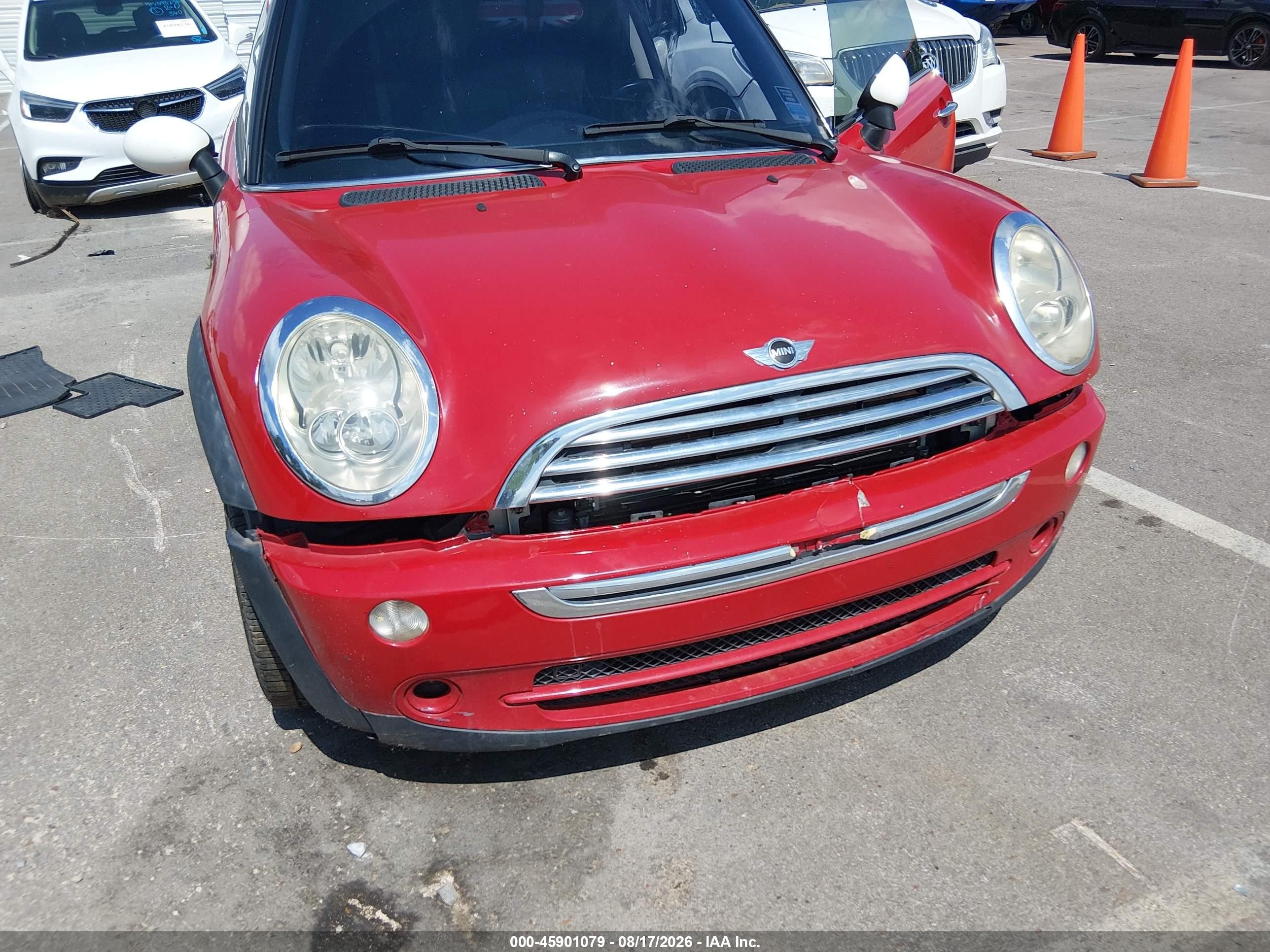 2006 Mini Cooper   Красный vin: WMWRC33566TK70877
