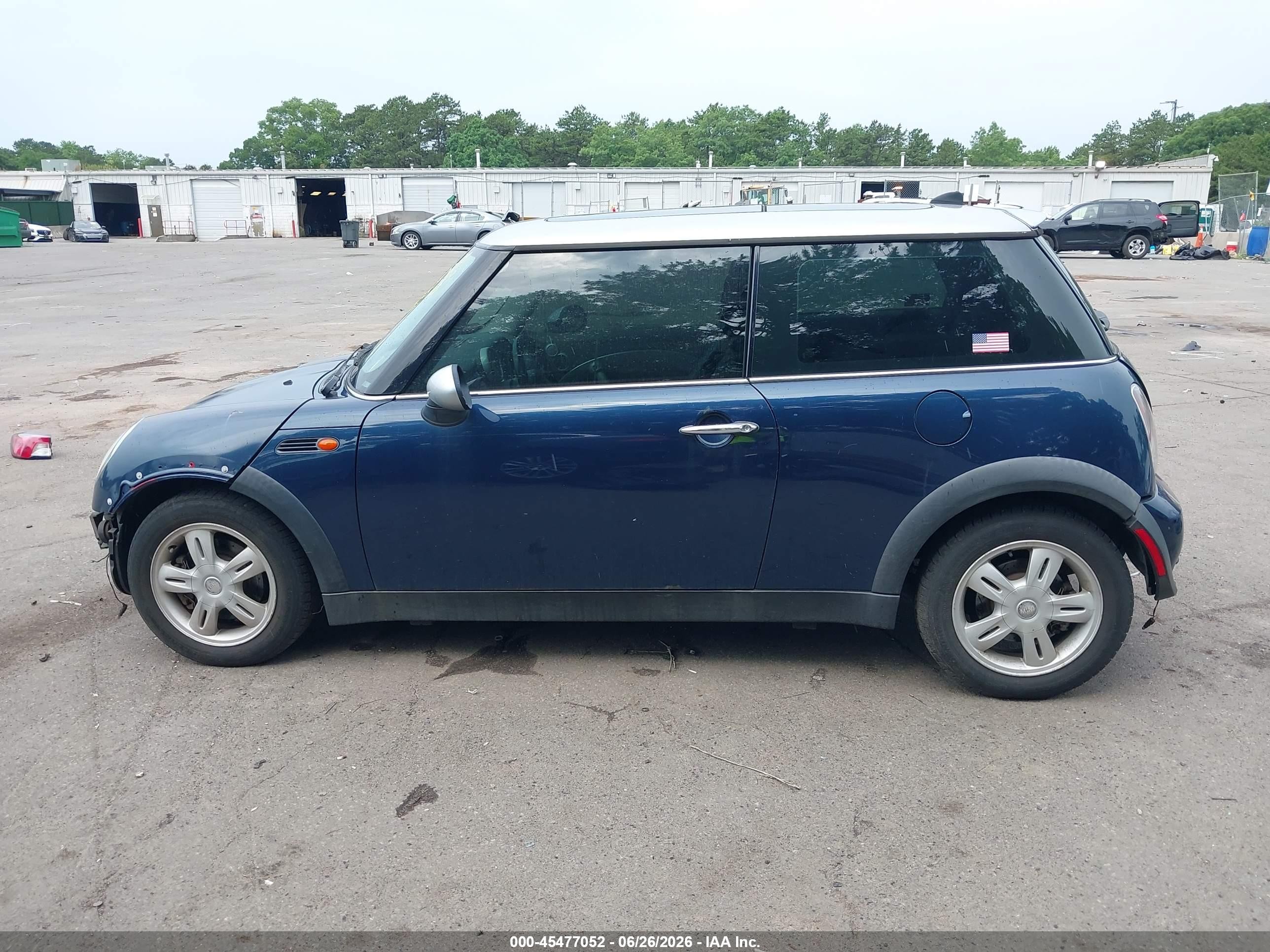 2006 Mini Cooper   Dark Blue vin: WMWRC33576TJ79553