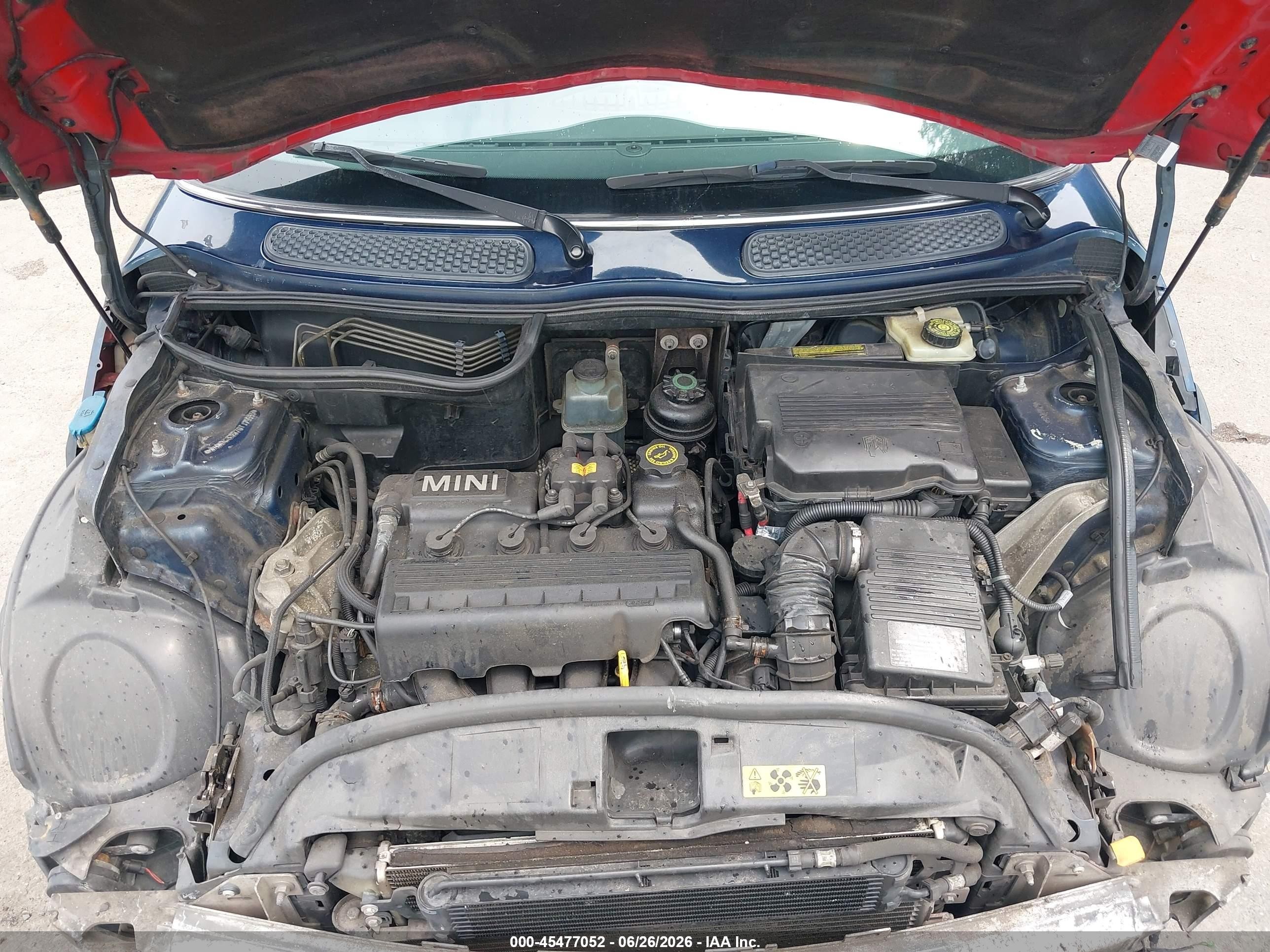2006 Mini Cooper   Dark Blue vin: WMWRC33576TJ79553