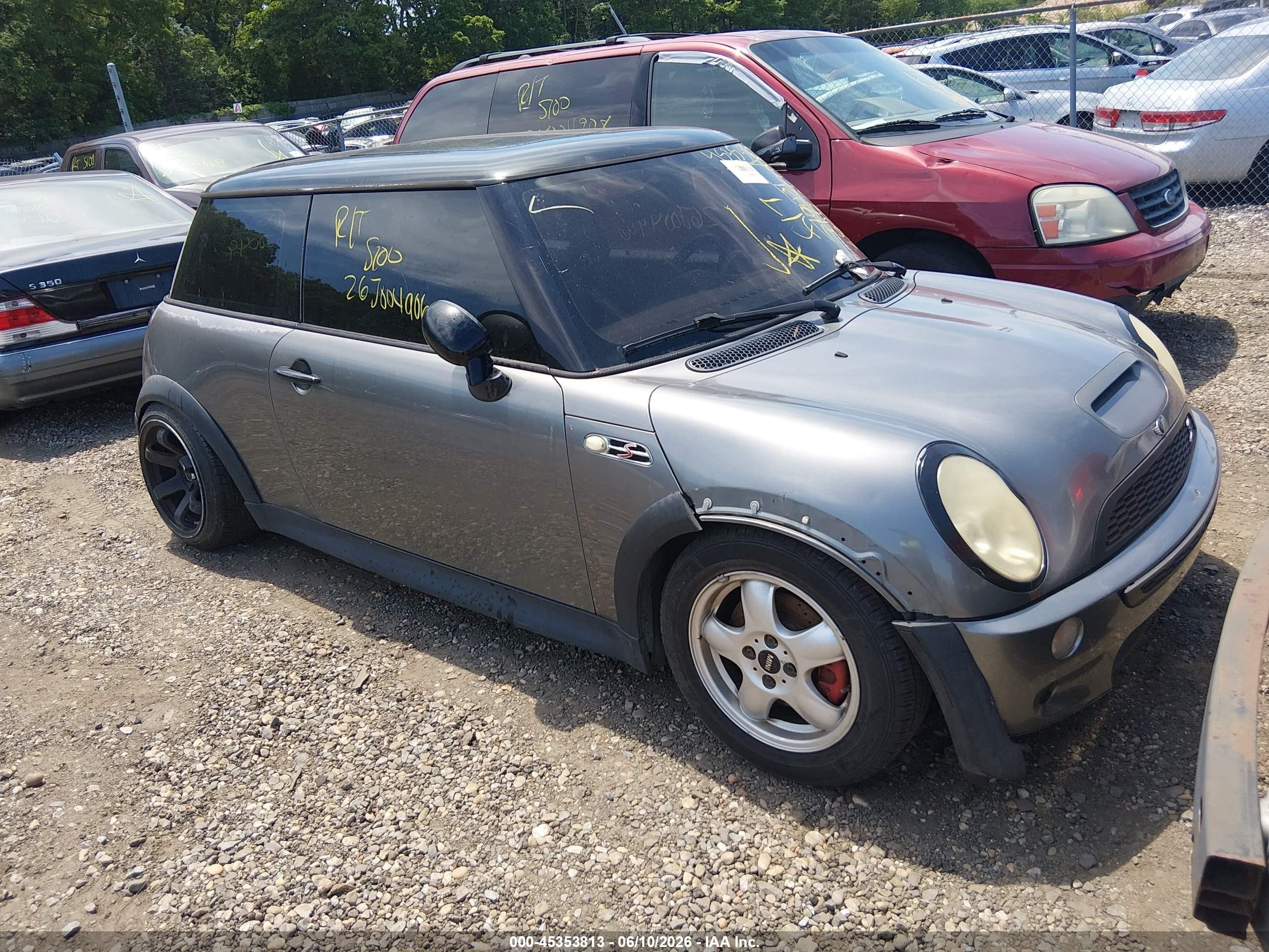 2003 Mini Cooper S   Gray vin: WMWRE33403TD71722