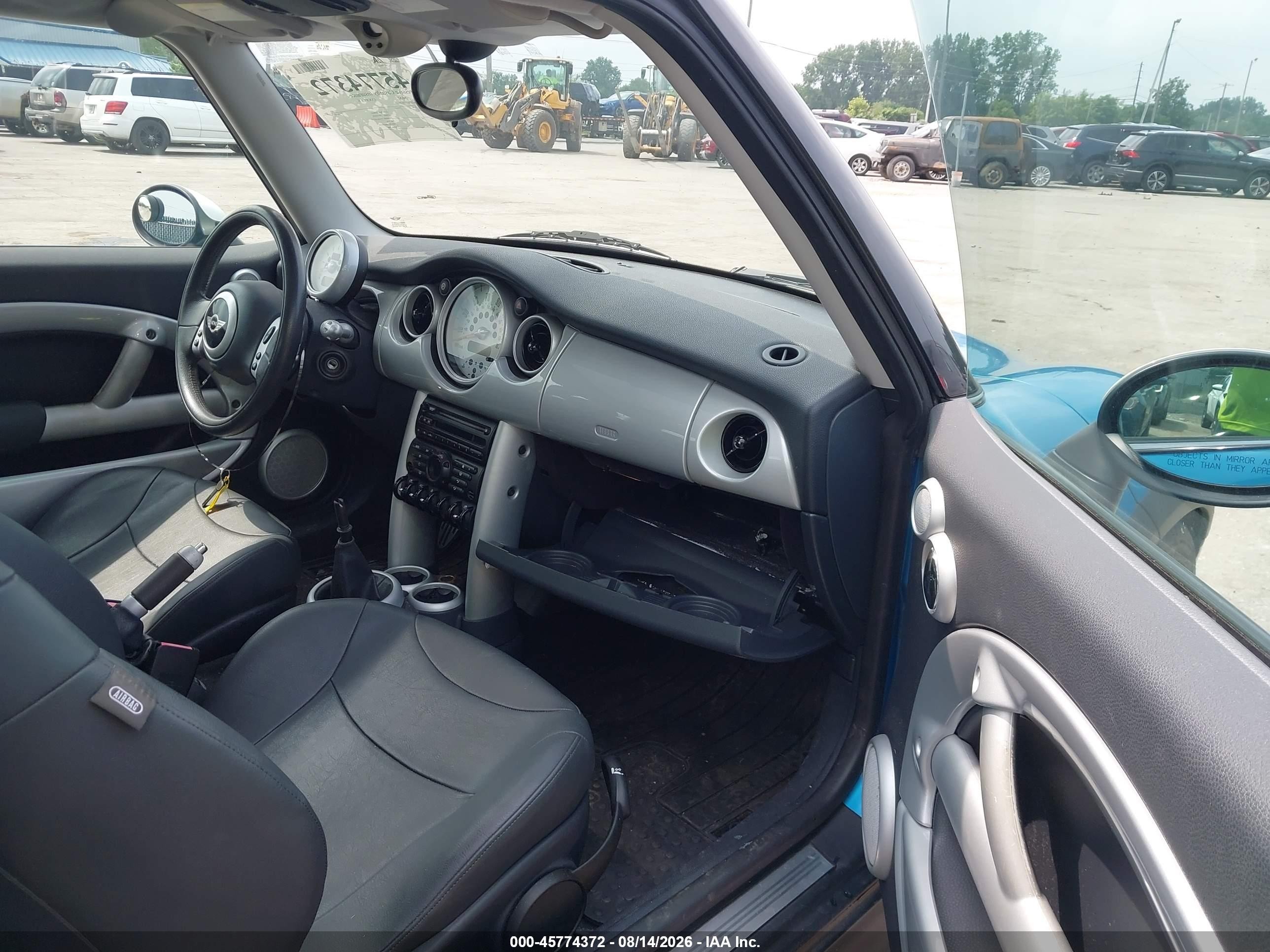 2003 Mini Cooper S   Синий vin: WMWRE33413TD59112