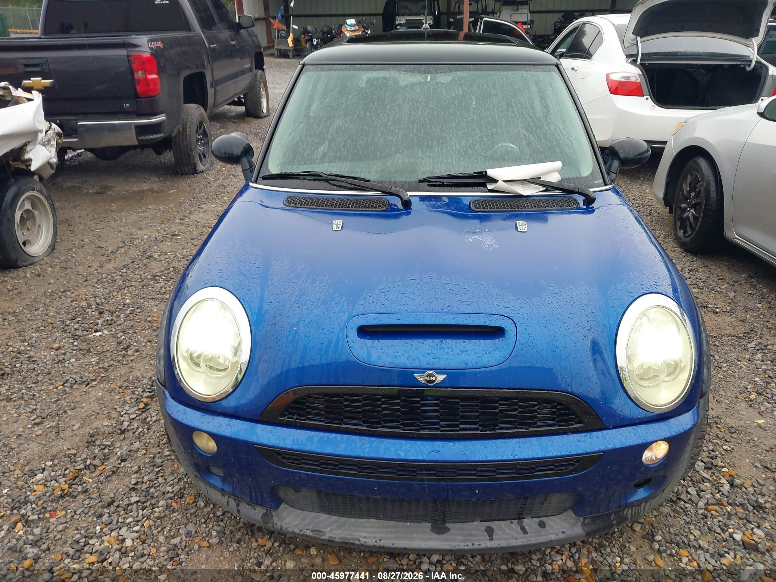 2005 Mini Cooper S   Blue vin: WMWRE33415TD98608