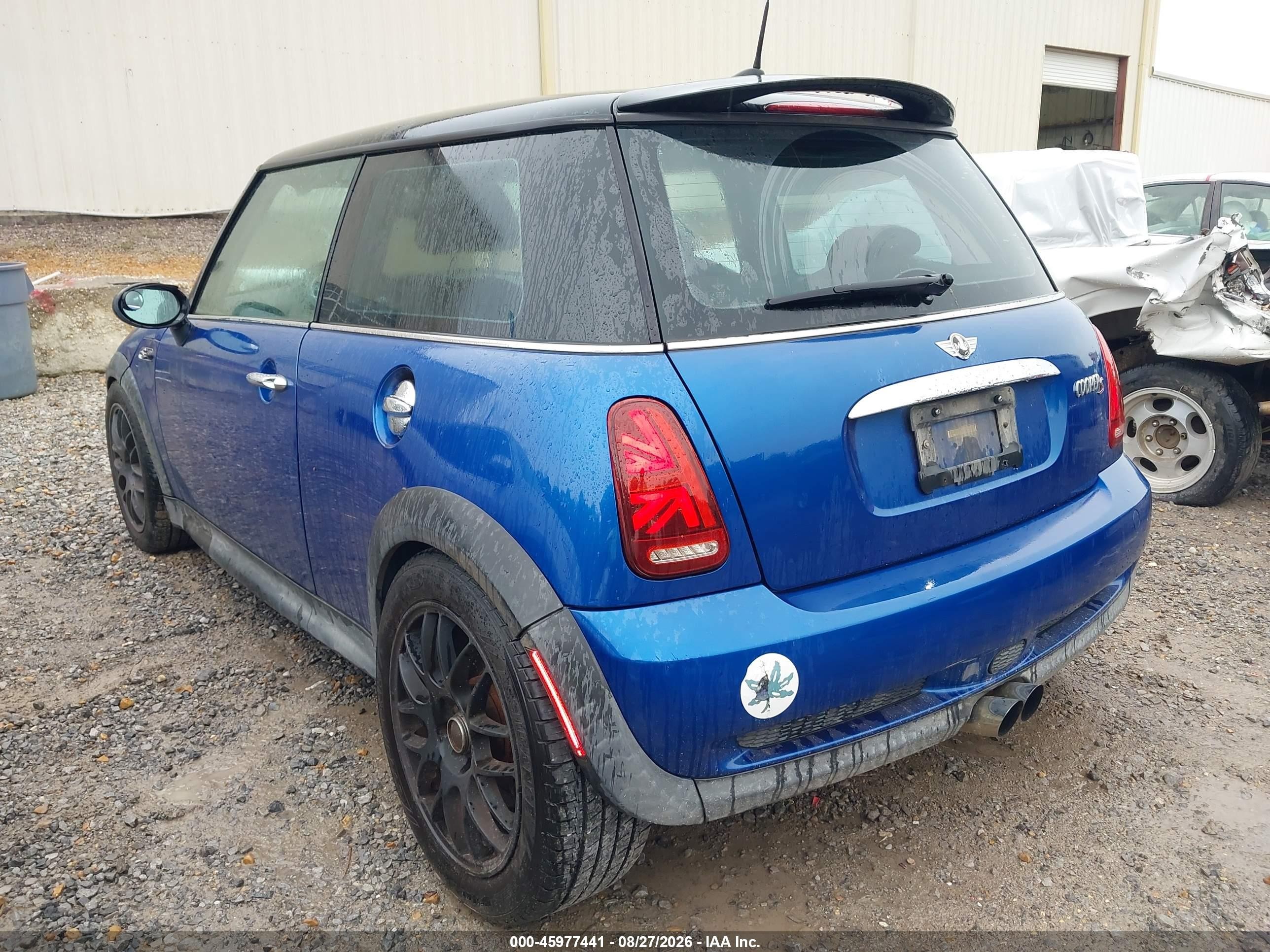2005 Mini Cooper S   Blue vin: WMWRE33415TD98608