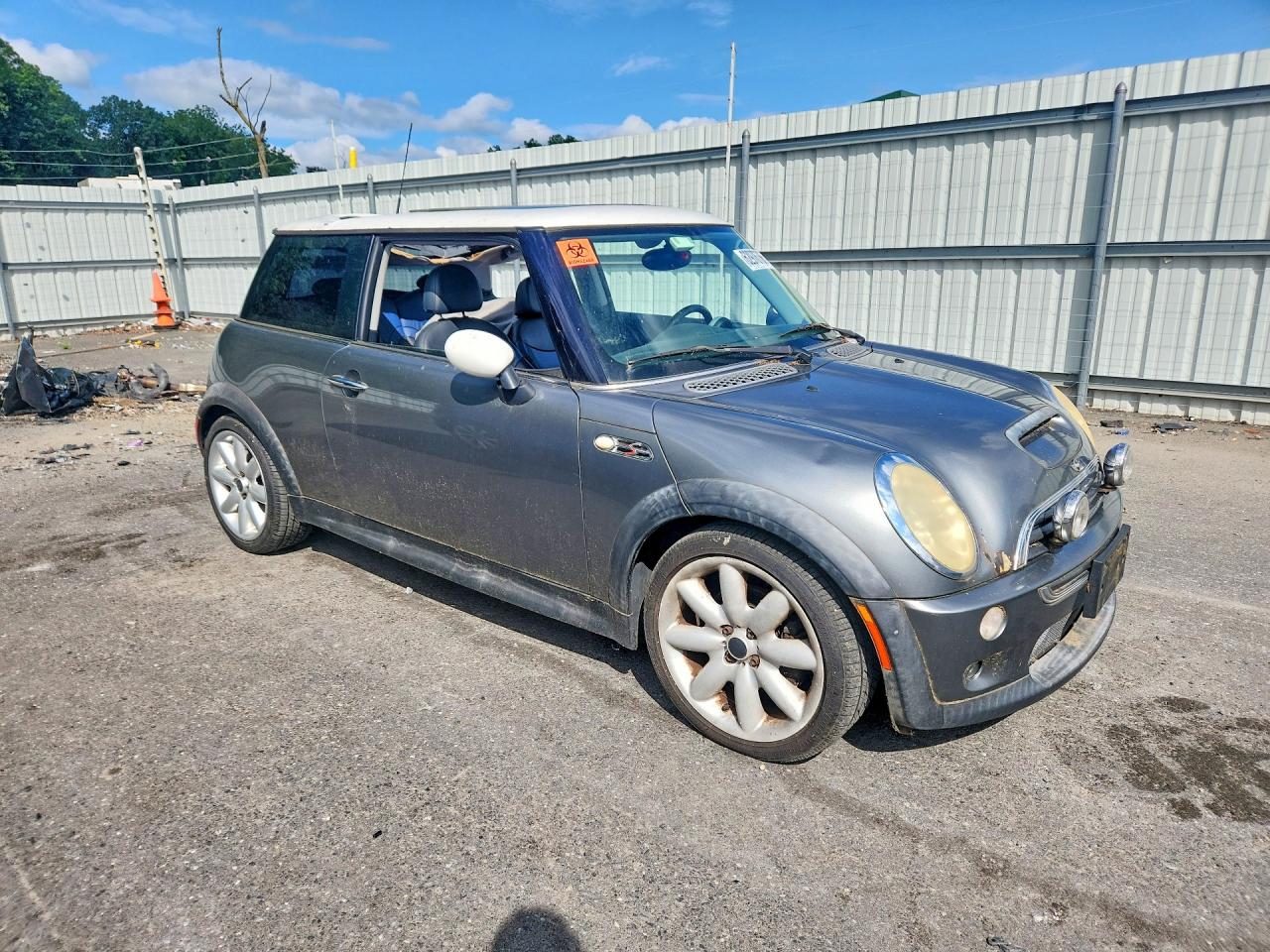 2002 Mini Cooper S Gray vin: WMWRE33422TD57464