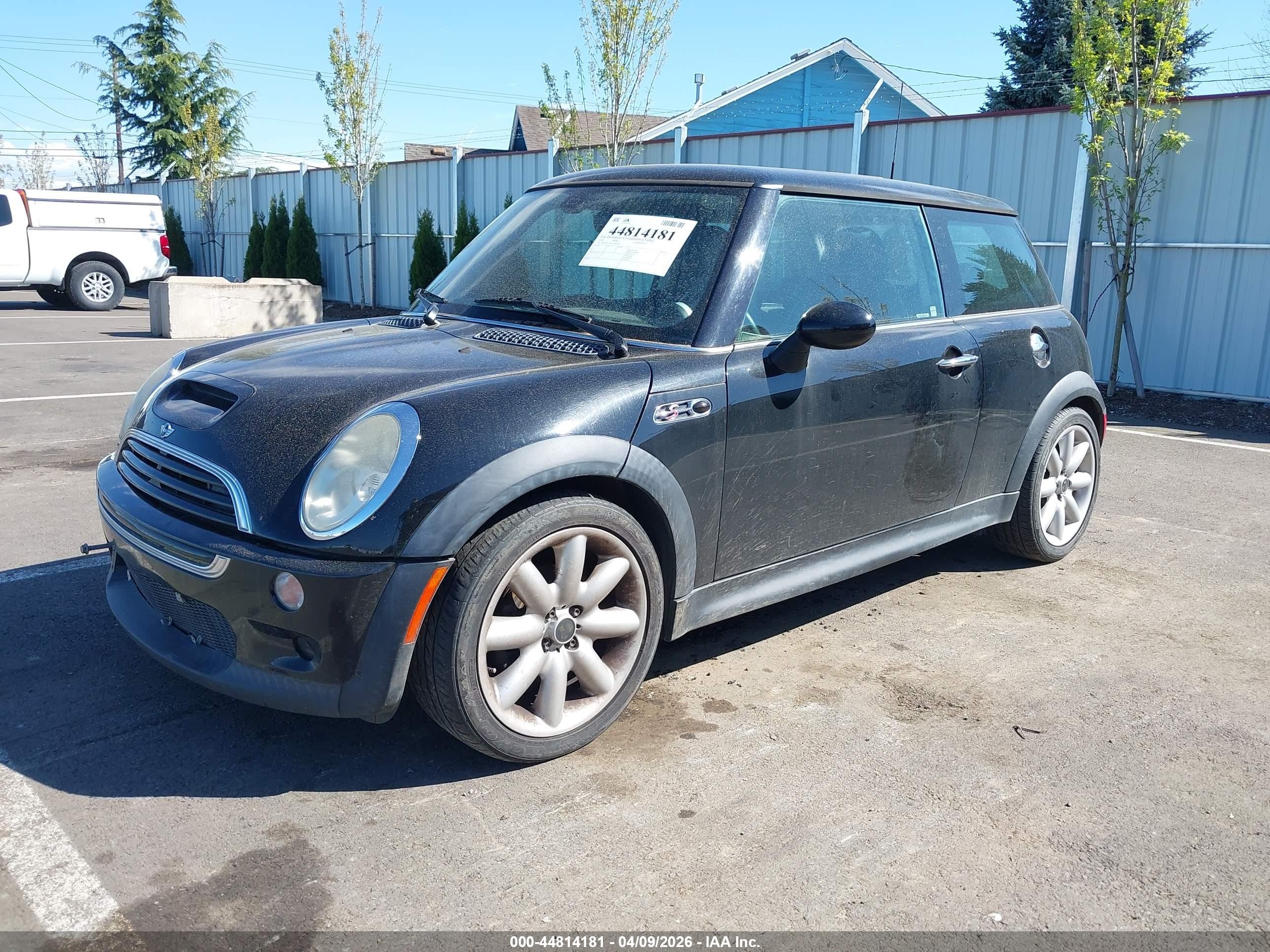 2003 Mini Cooper S Black vin: WMWRE33423TD64478