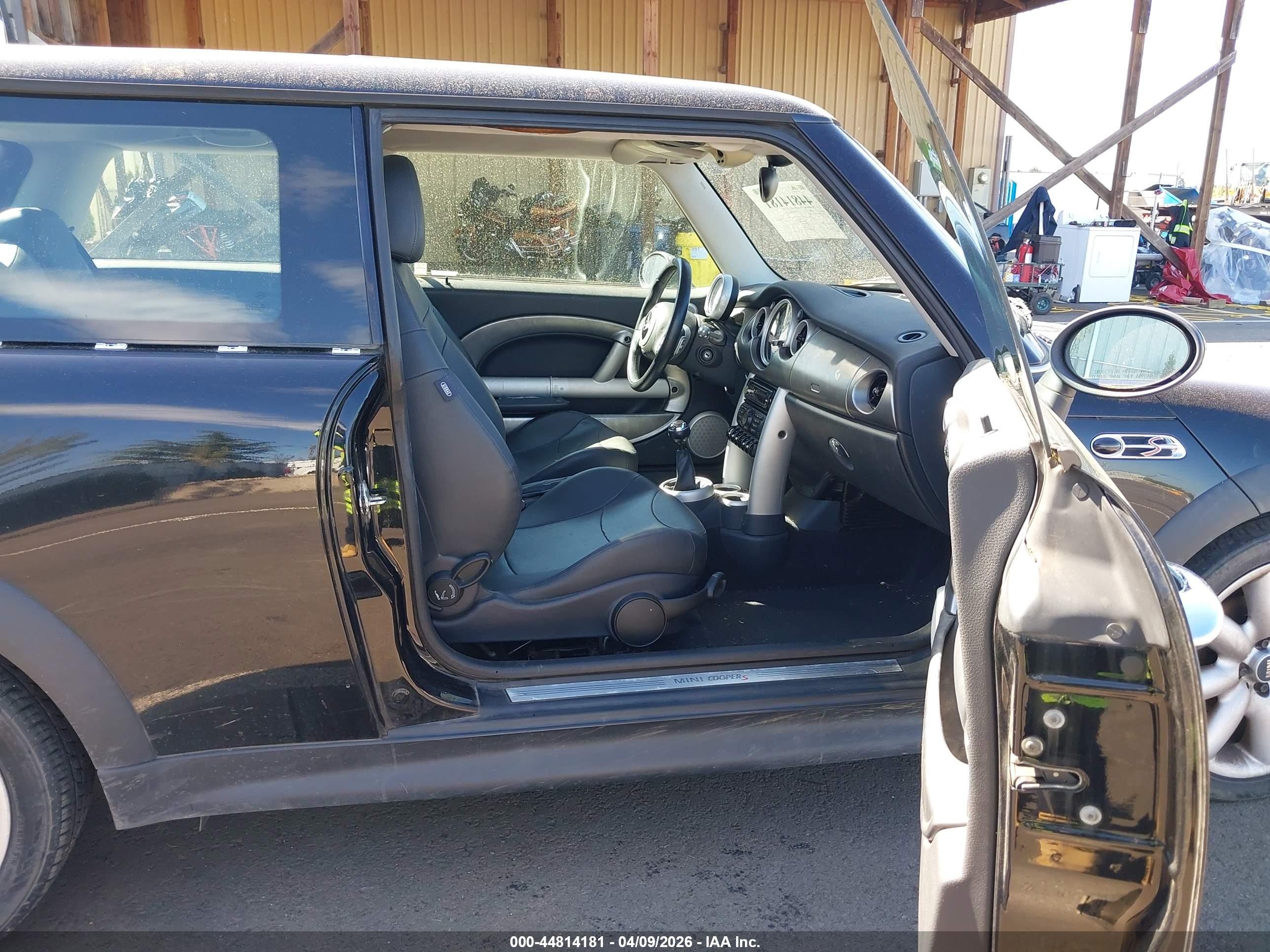 2003 Mini Cooper S Black vin: WMWRE33423TD64478
