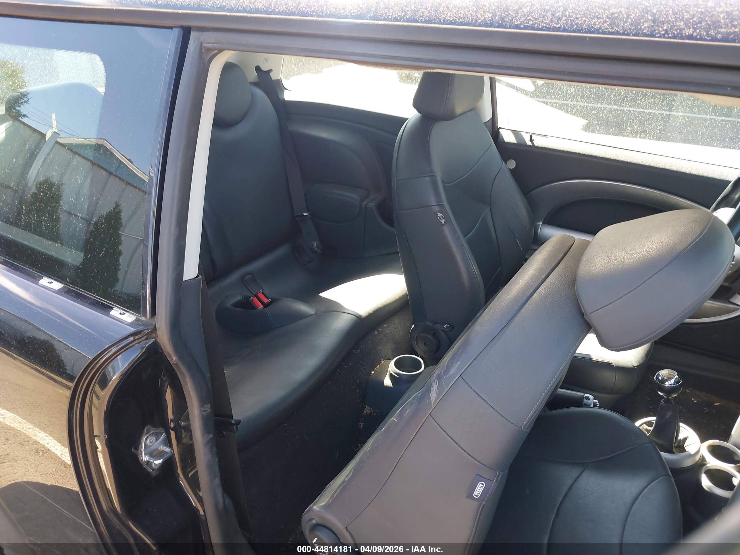 2003 Mini Cooper S Black vin: WMWRE33423TD64478