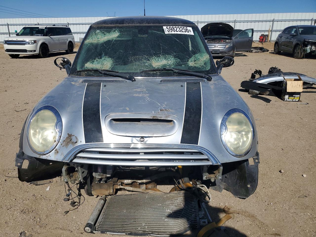 2004 Mini Cooper S Gray vin: WMWRE33424TD76468