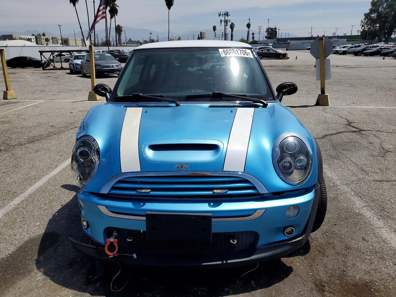 2005 Mini Cooper S Blue vin: WMWRE33435TD94589