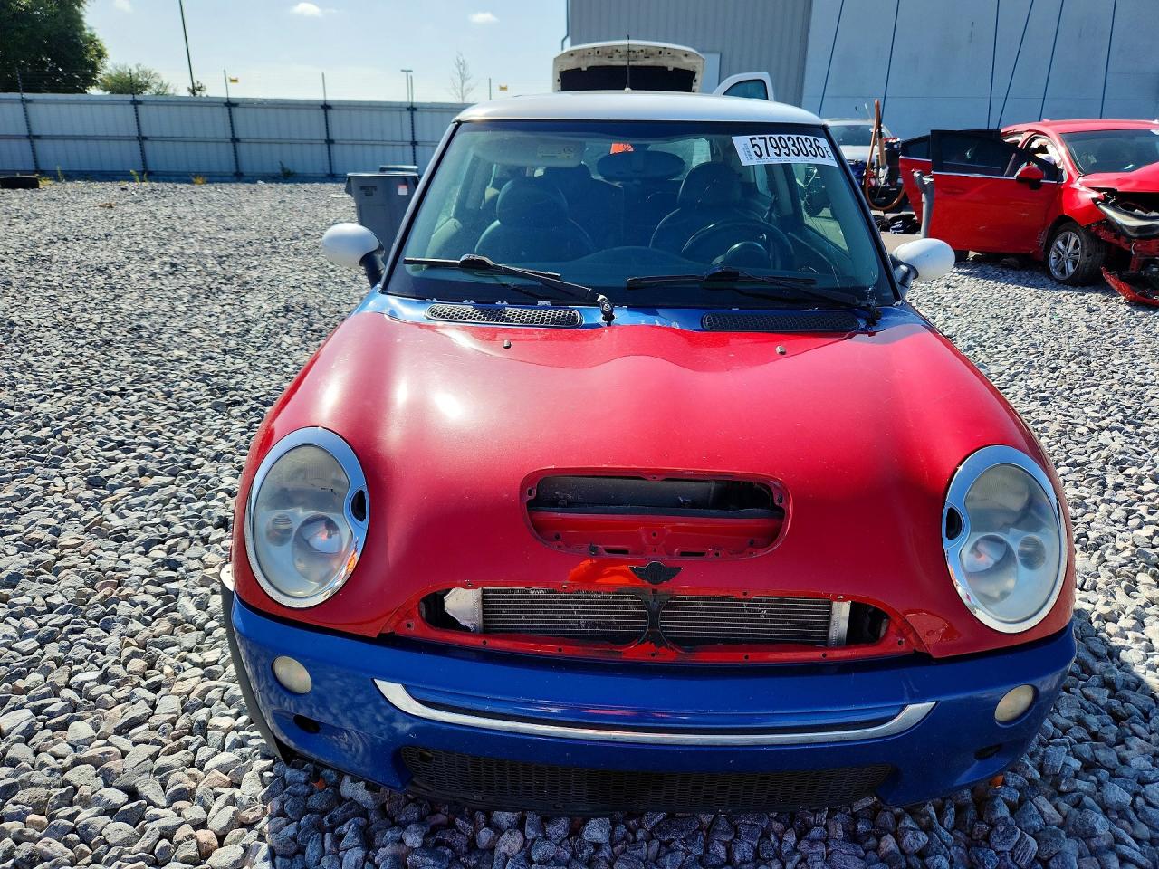2005 Mini Cooper S Blue vin: WMWRE33445TD94259