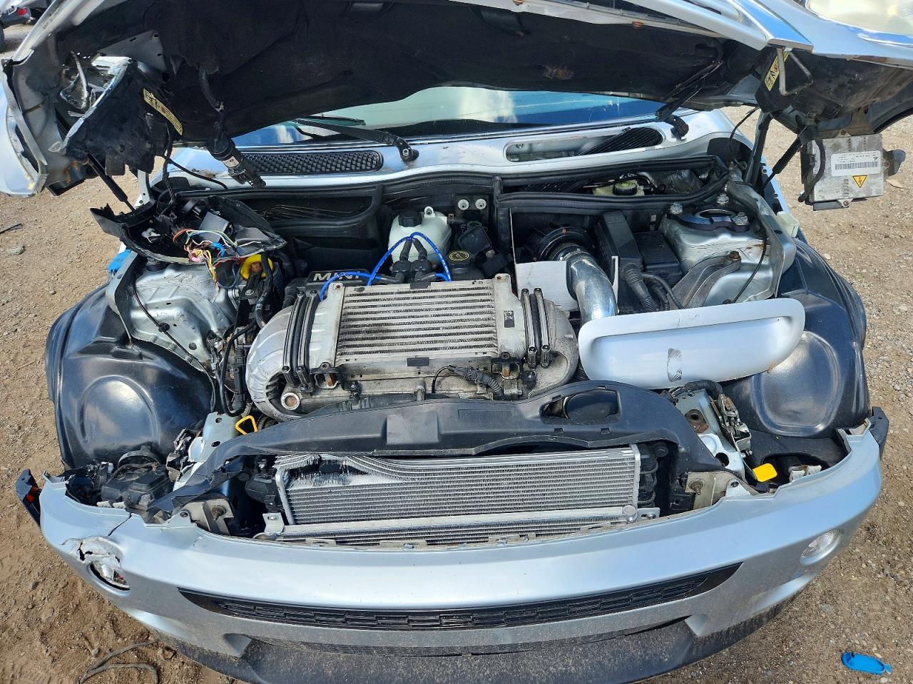 2002 Mini Cooper S Серебряный vin: WMWRE33462TD56737