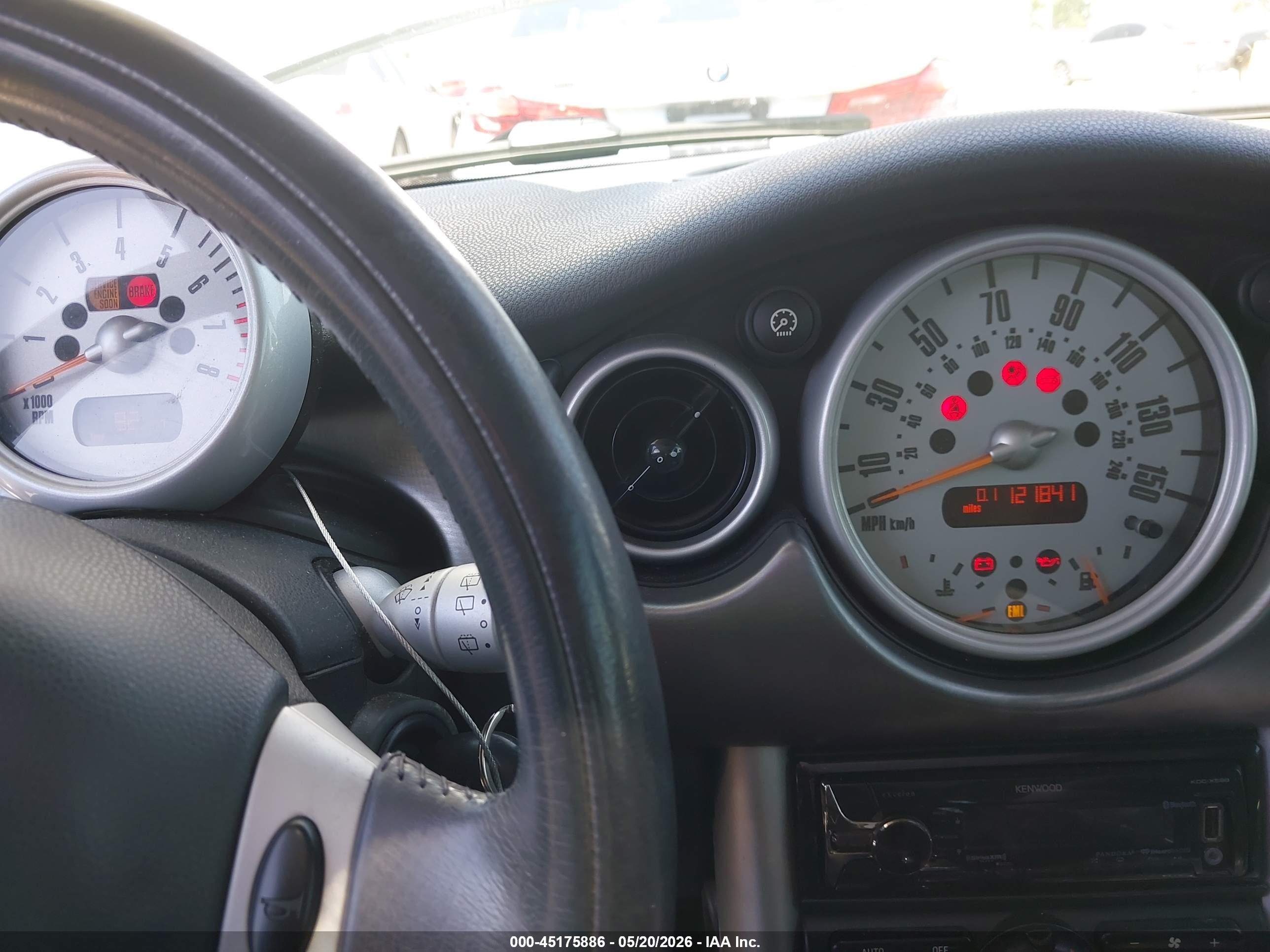 2002 Mini Cooper S   Серый vin: WMWRE33482TD52530