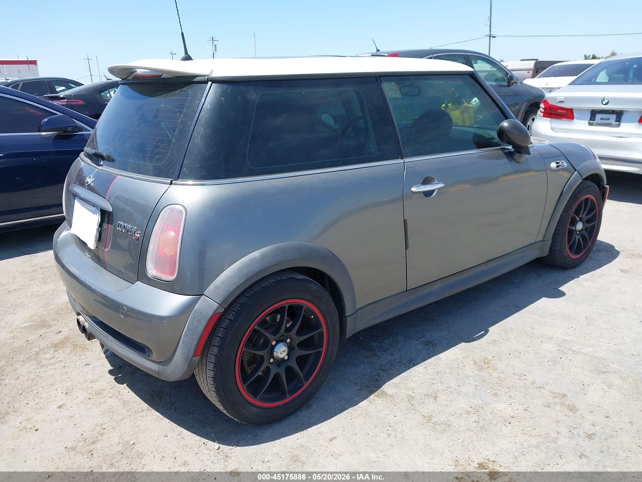 2002 Mini Cooper S   Серый vin: WMWRE33482TD52530