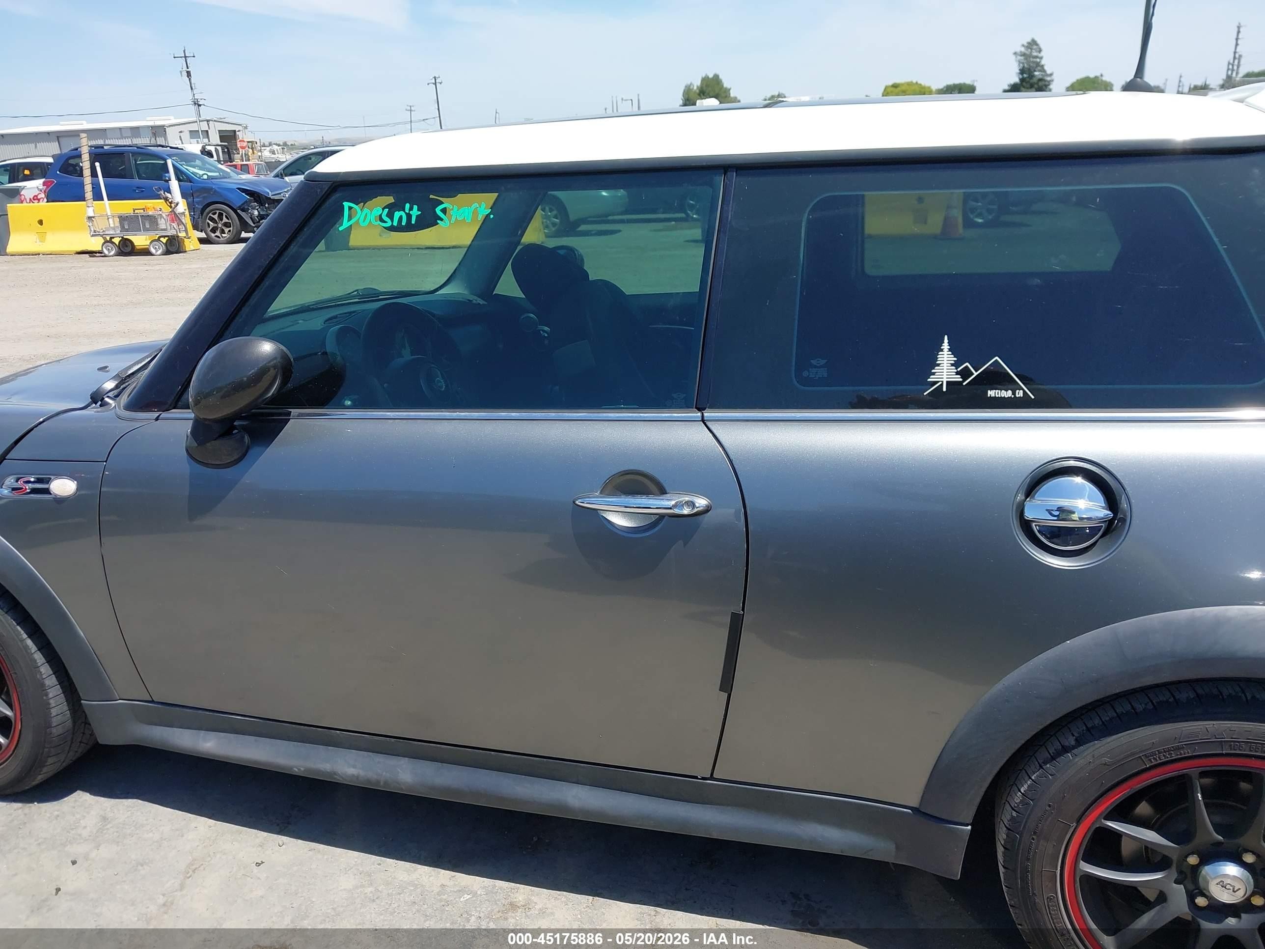 2002 Mini Cooper S   Серый vin: WMWRE33482TD52530