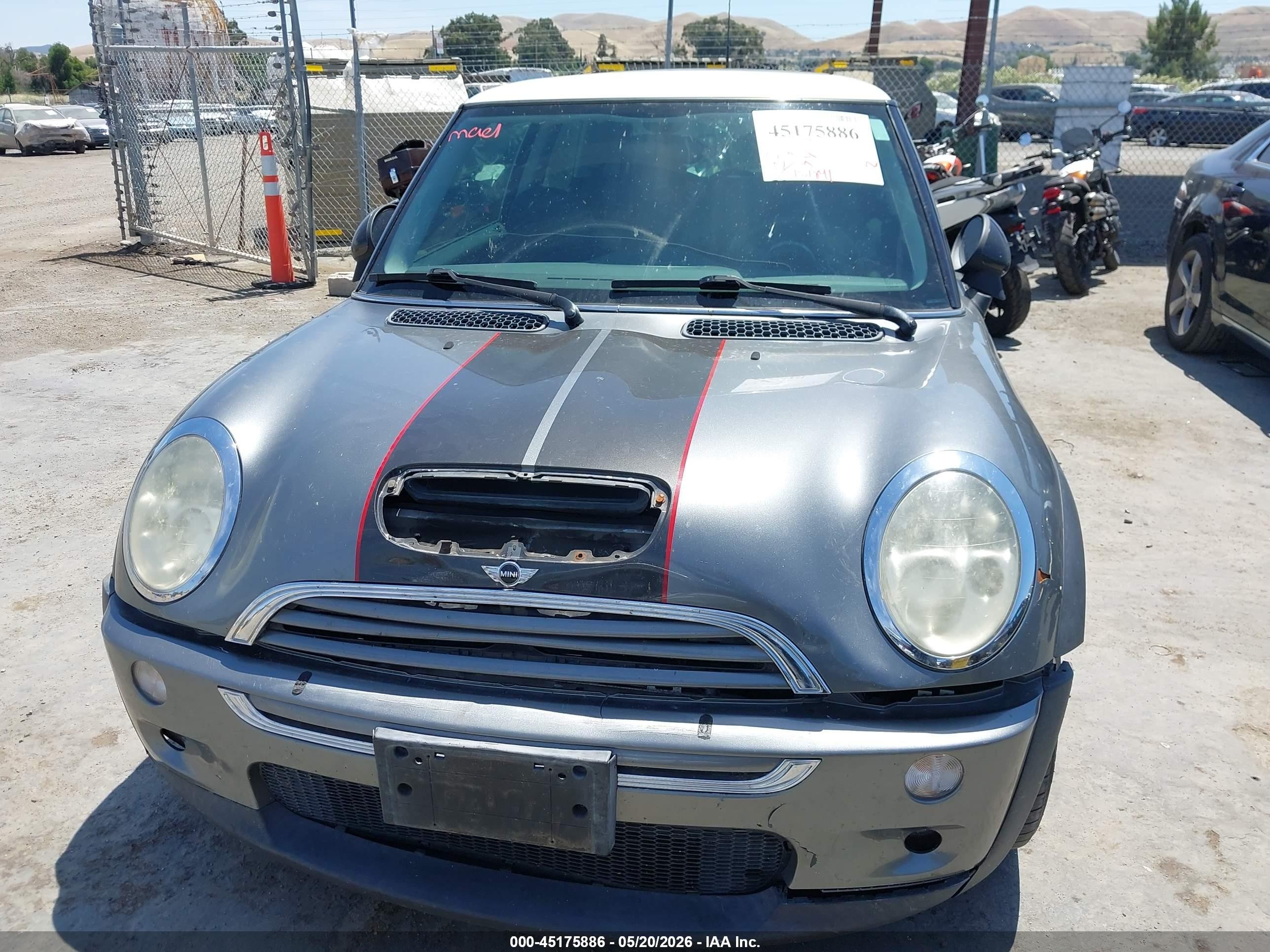 2002 Mini Cooper S   Серый vin: WMWRE33482TD52530